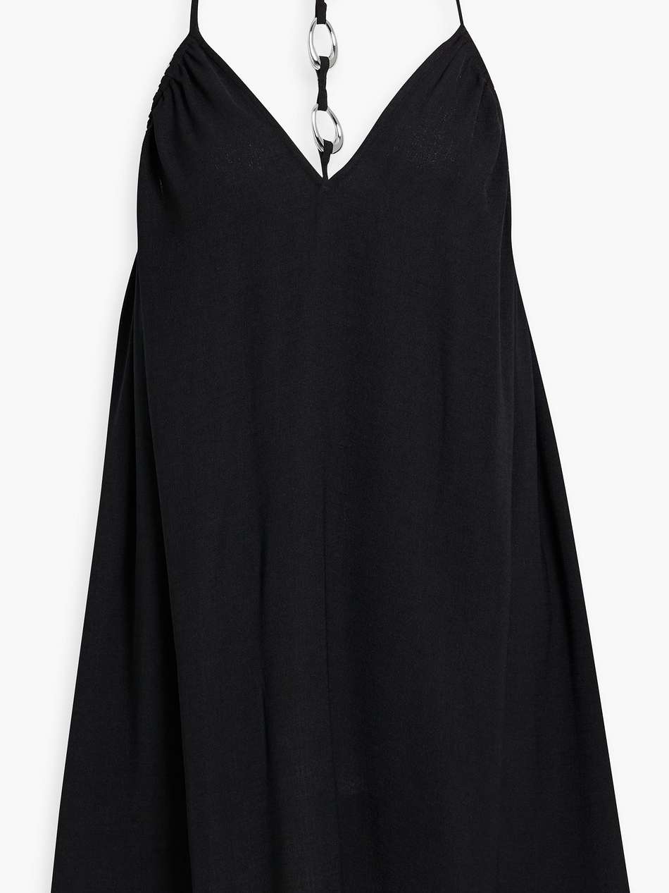 vicki embellished gauze mini dress