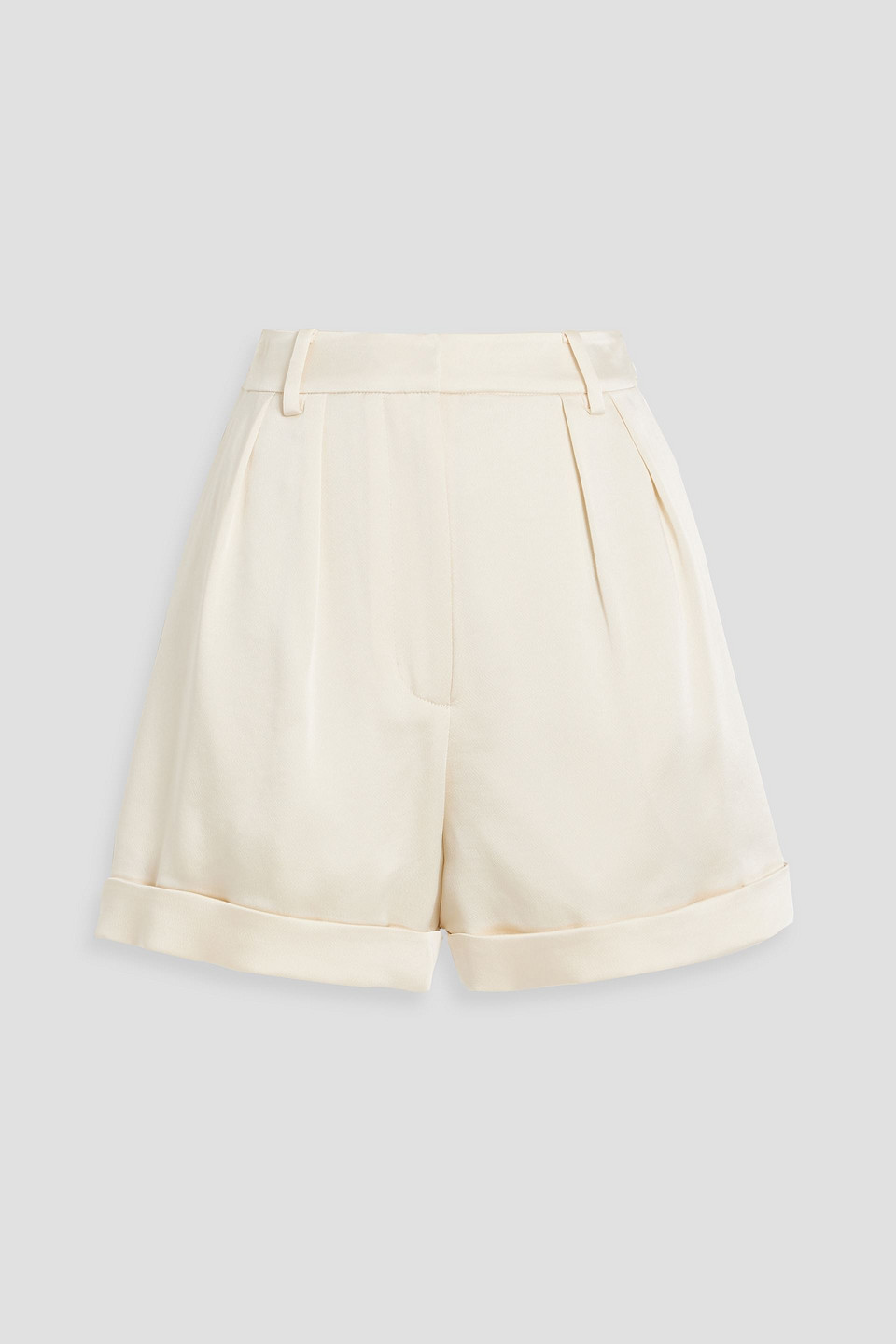 Simkhai Devan Satin-crepe Shorts In Naturfarben