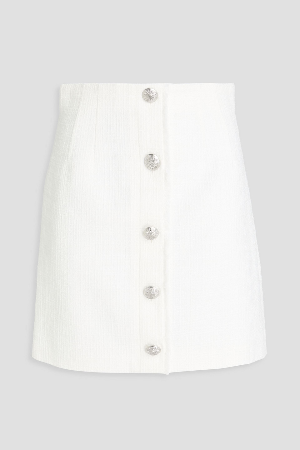 Veronica Beard Melia Minirock Aus Tweed Aus Einer Baumwollmischung In Weiss