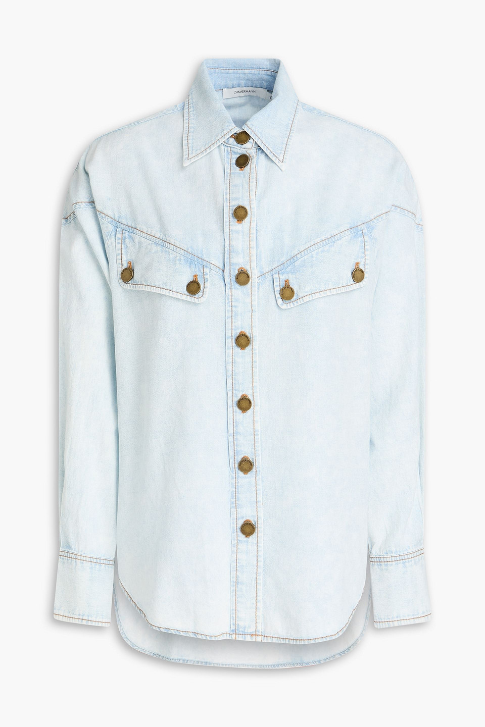 Zimmermann Denim Shirt In Light Denim