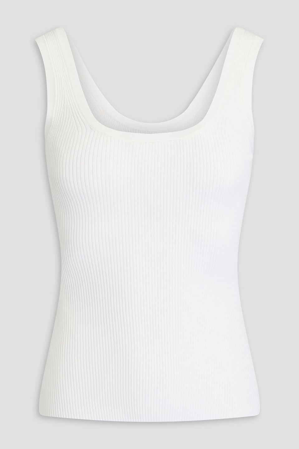 Zimmermann Ribbed-knit Tank In White