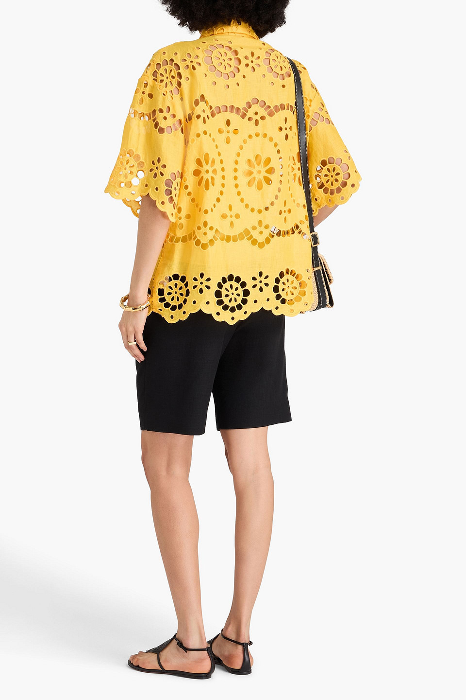 ZIMMERMANN BRODERIE ANGLAISE LINEN SHIRT