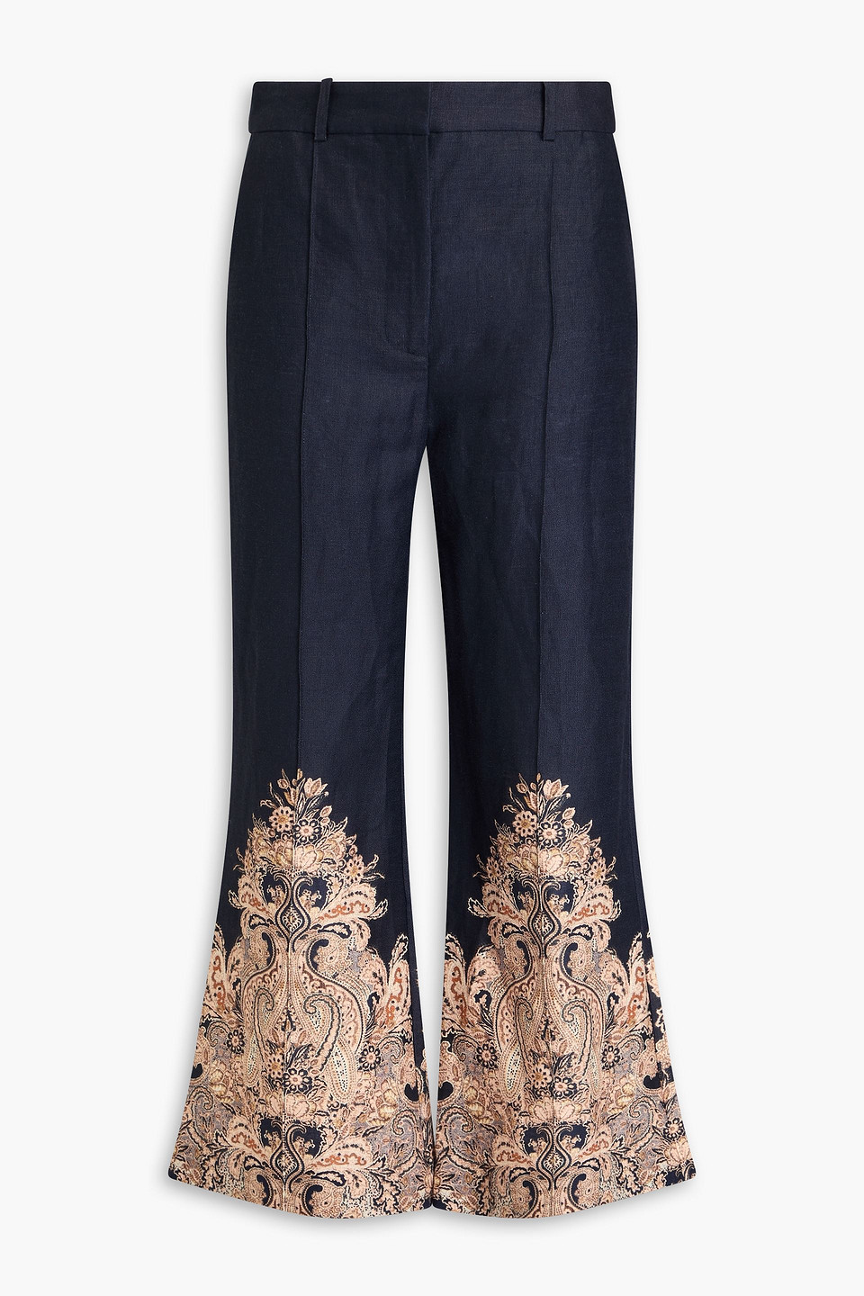Zimmermann Natura Navy Blue Trousers In Navy