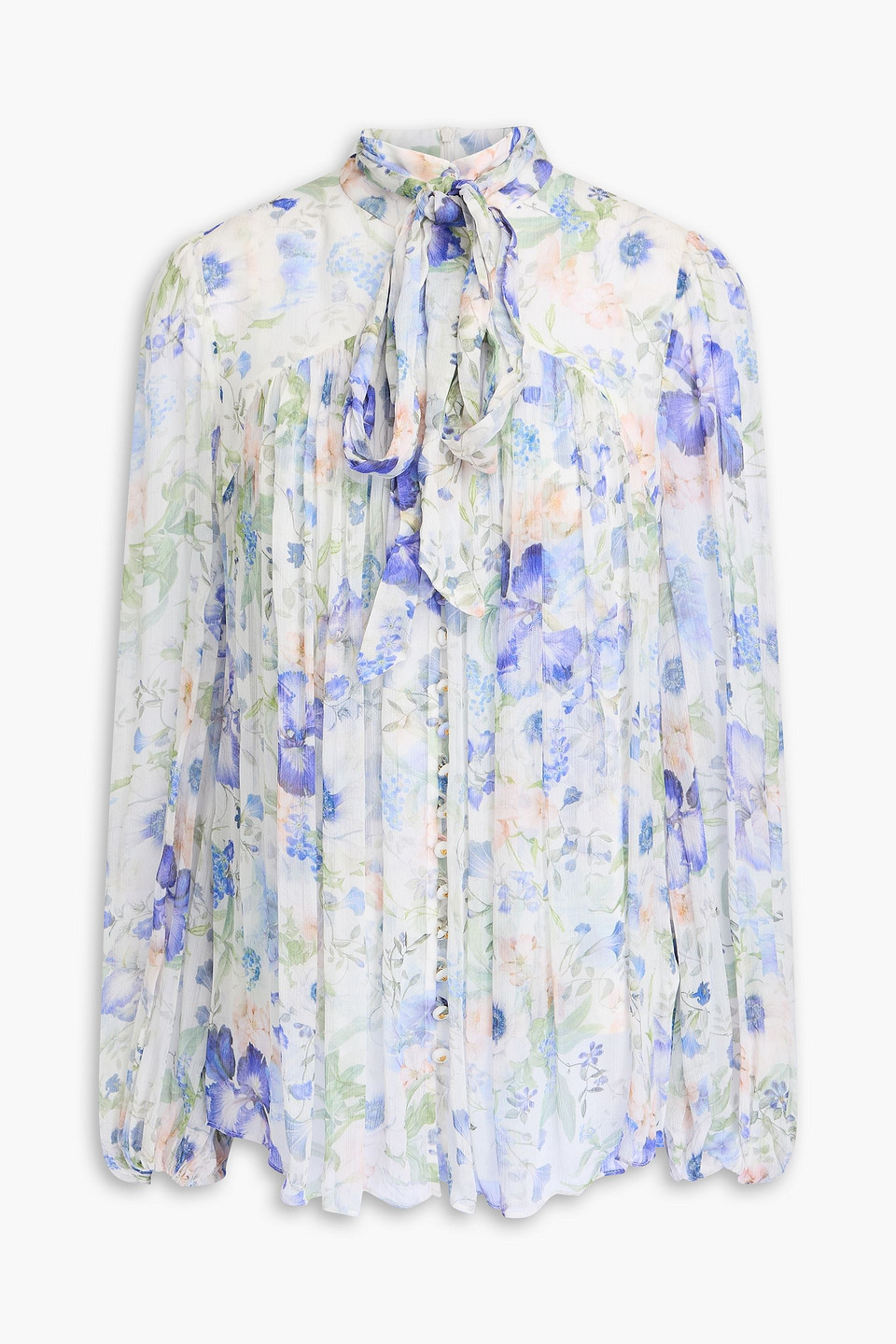 Zimmermann Floral-print Crepon Blouse In Multi