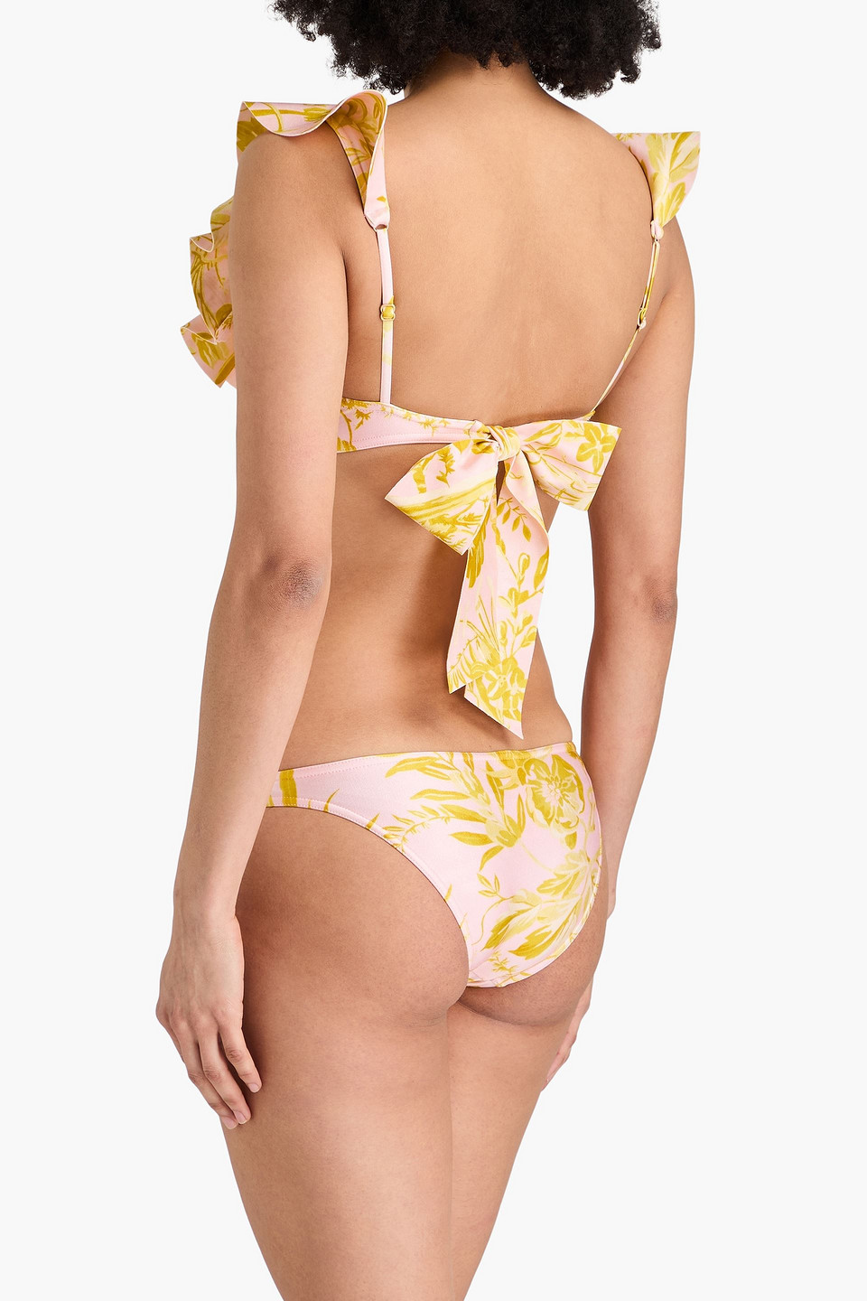  Zimmermann - Bikini Mit Floralem Print Und Rüschen - Pink - 0 