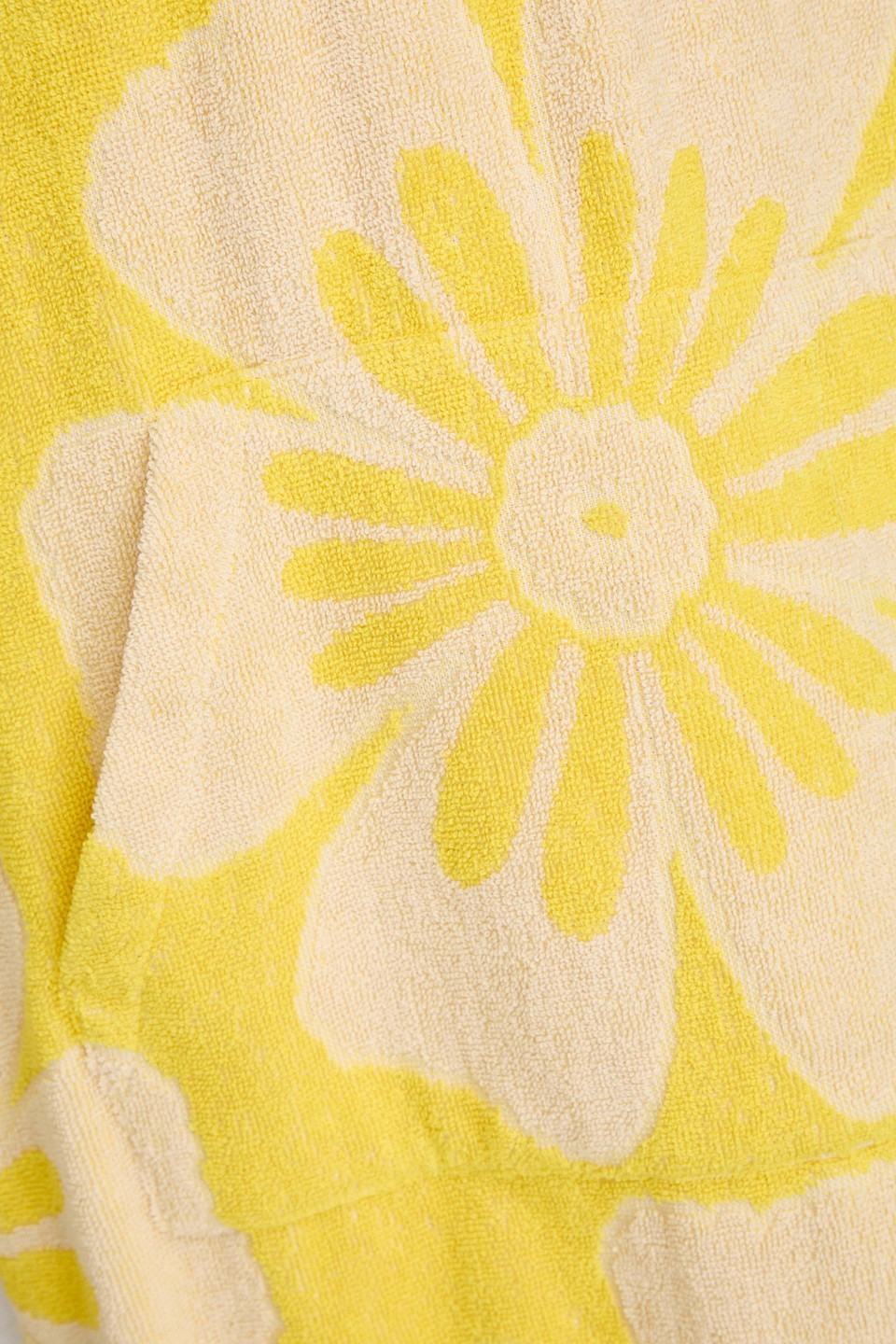 ZIMMERMANN FRAYED COTTON-TERRY JACQUARD HOODED COVERUP