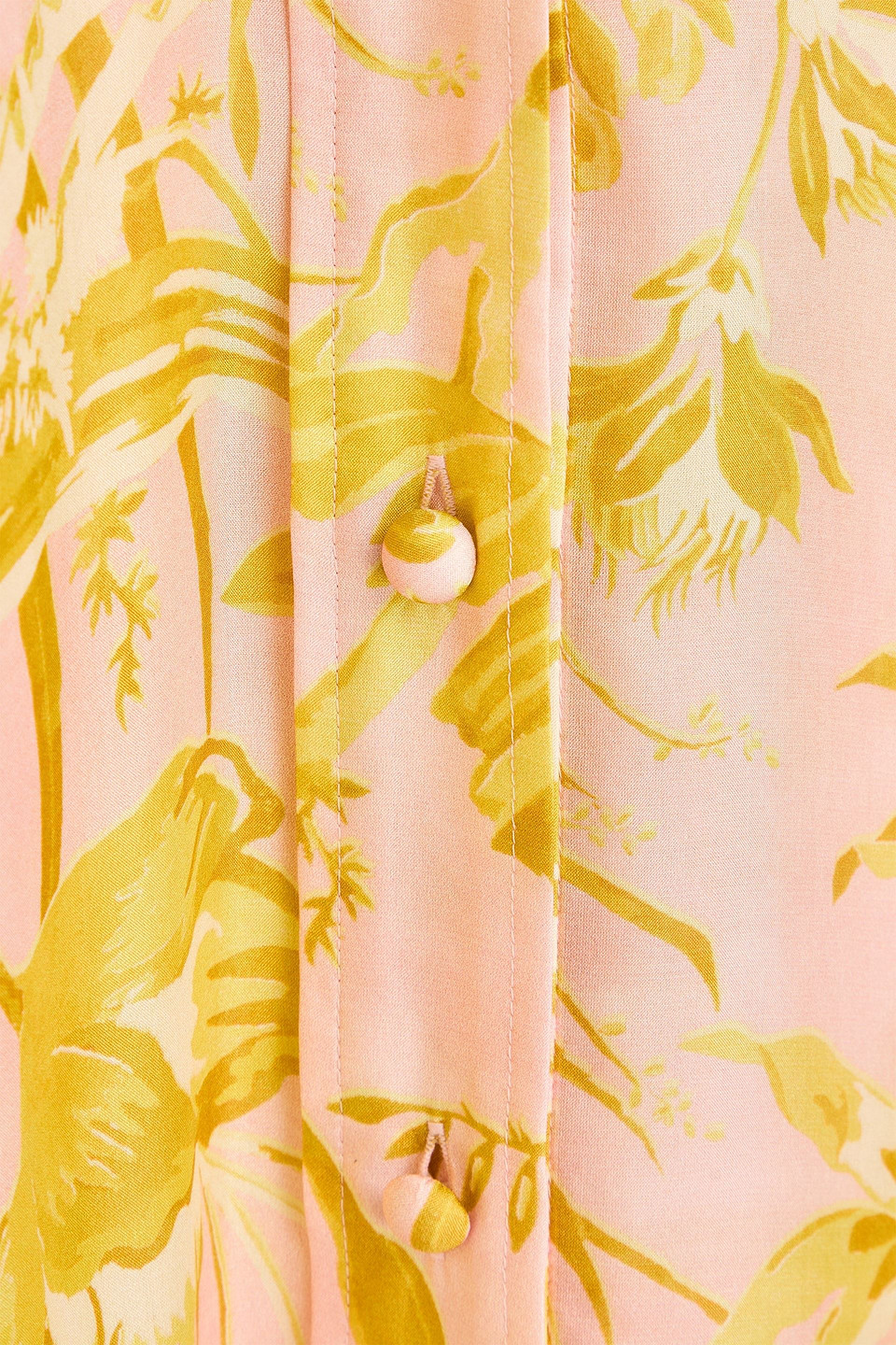 ZIMMERMANN OVERSIZED FLORAL-PRINT SILK-VOILE SHIRT