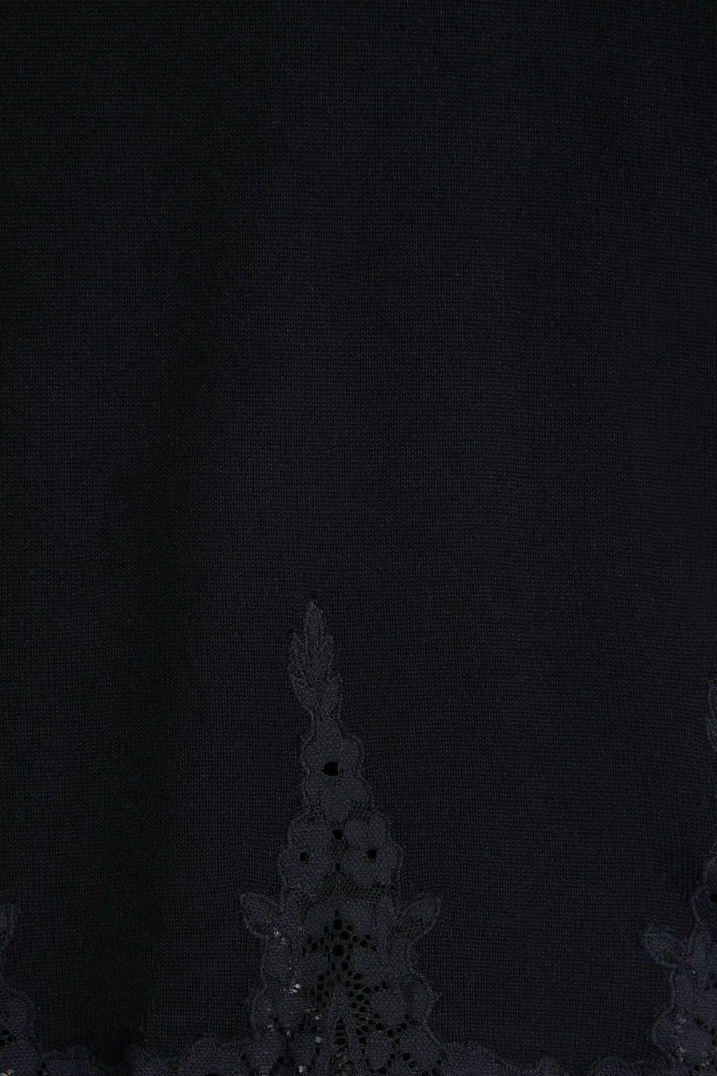 ZIMMERMANN Lace-trimmed wool top