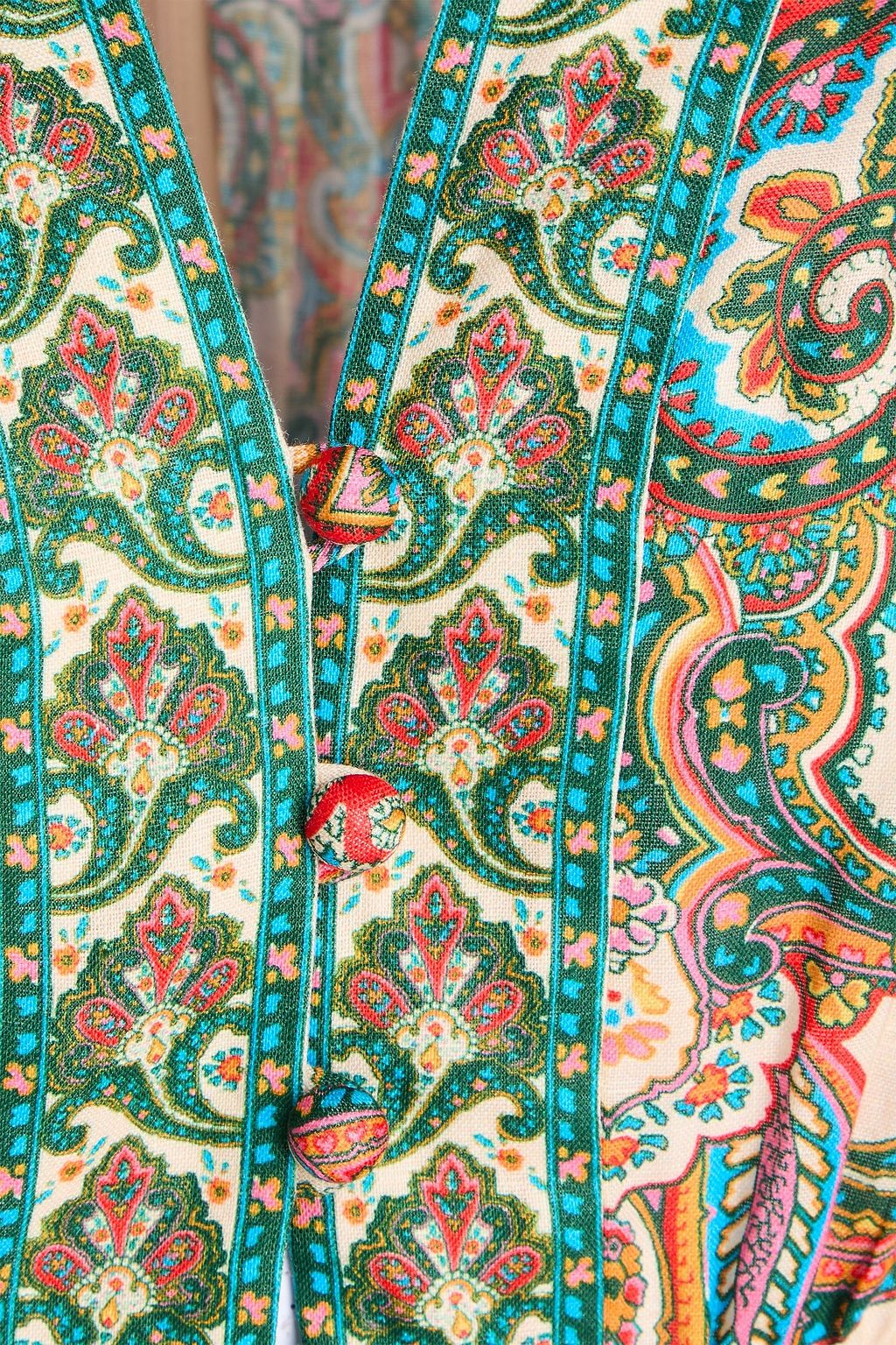 ZIMMERMANN Paisley-print linen mini dress