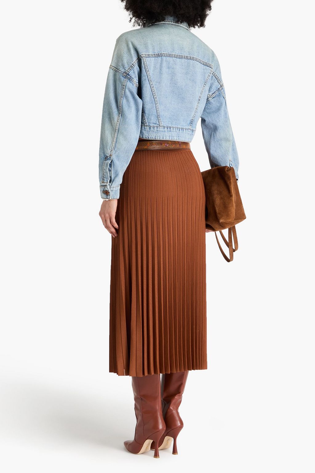 ZIMMERMANN Cropped denim jacket