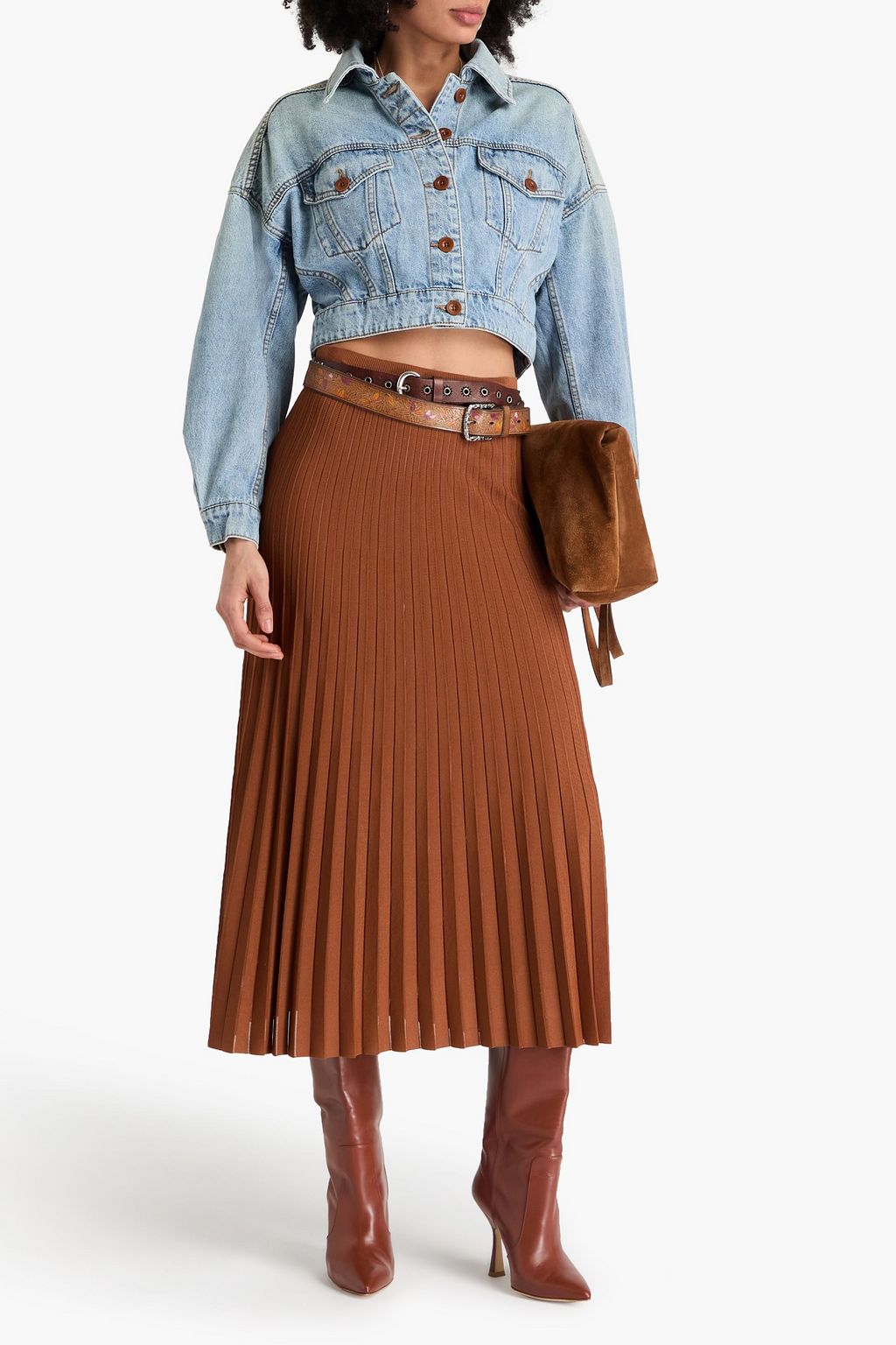 ZIMMERMANN Cropped denim jacket