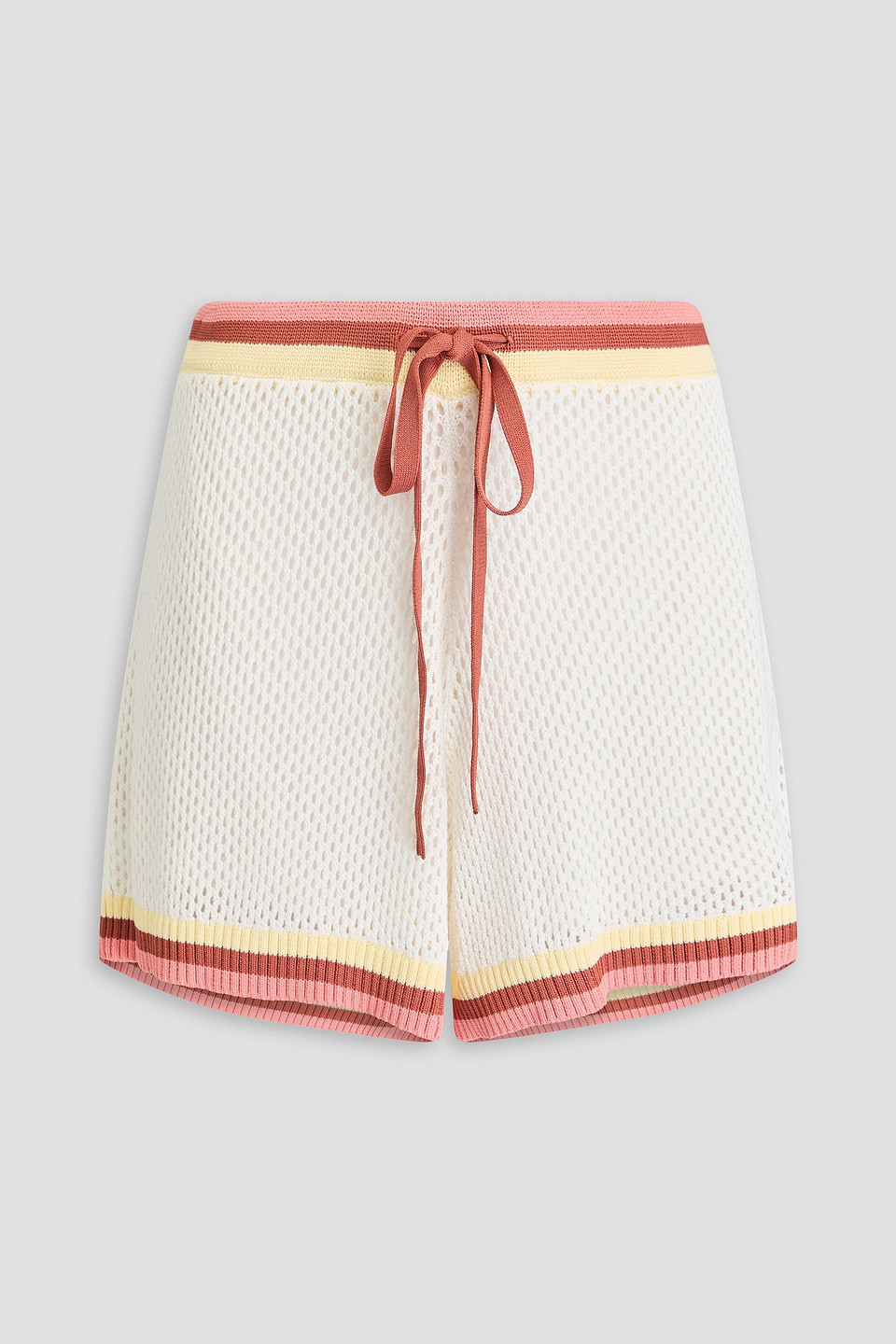 zimmermann - crochet-knit shorts - white - 00