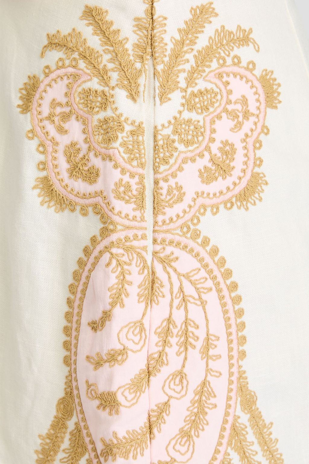 ZIMMERMANN リネン ショートパンツ ベルト付き 刺繍
