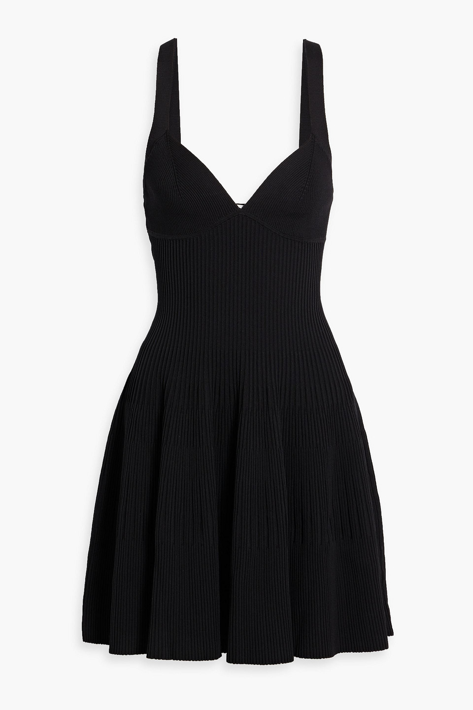 Simkhai Iiaria Ribbed-knit Mini Dress In Black