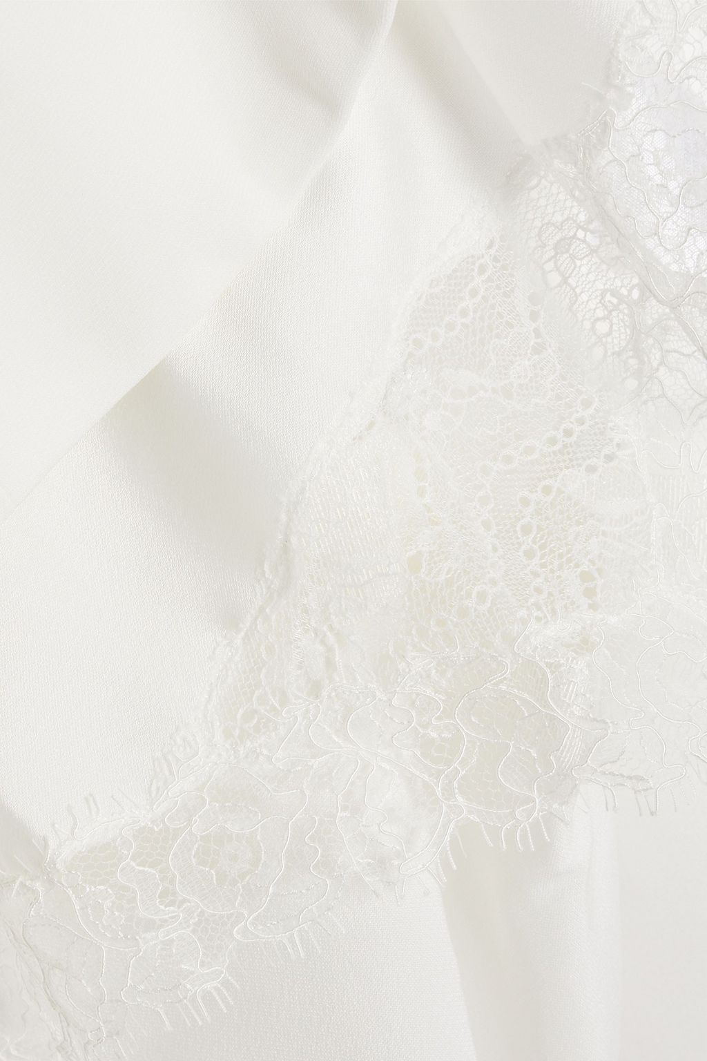 SIMKHAI Allie lace-trimmed crepe blazer