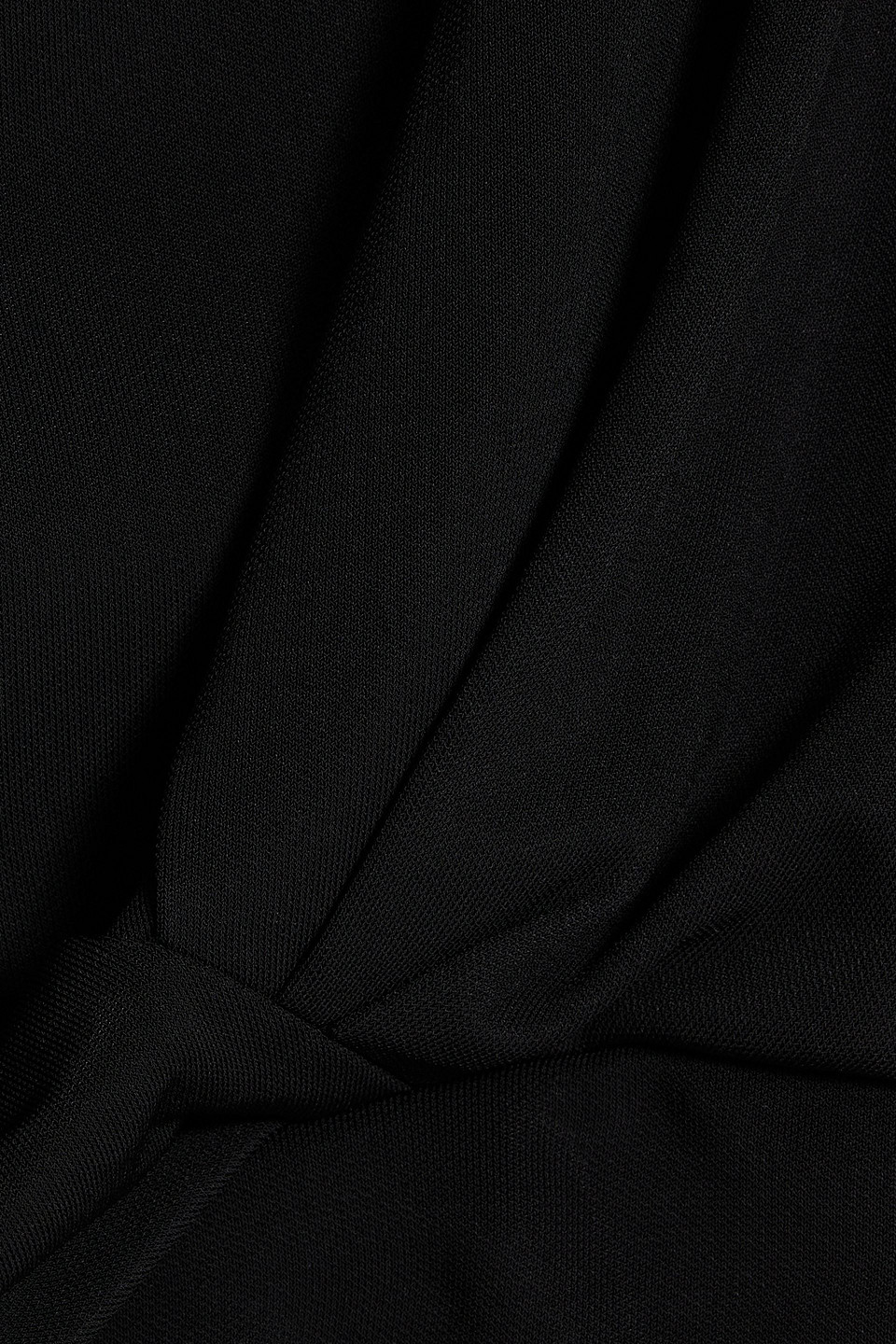 Simkhai Daton Sleeveless Draped Cinched-waist Top In Black