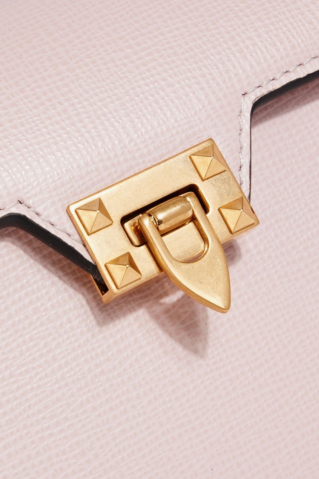 VALENTINO GARAVANI Rockstud lizard-effect leather wallet