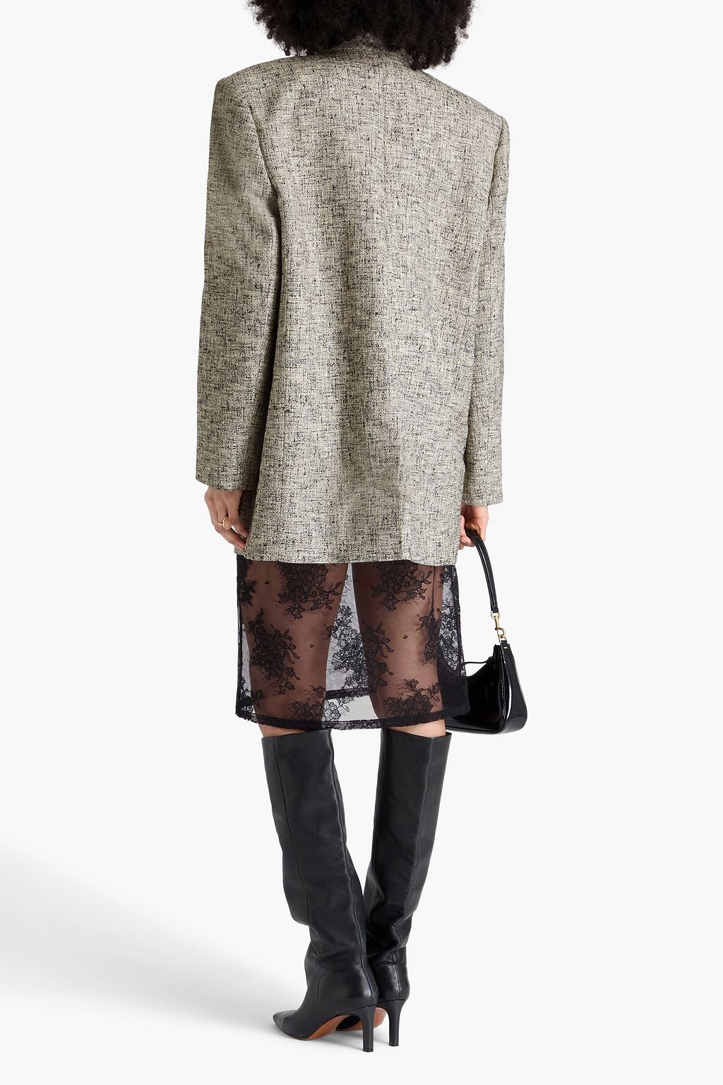 ZIMMERMANN Tranquility linen-blend tweed blazer