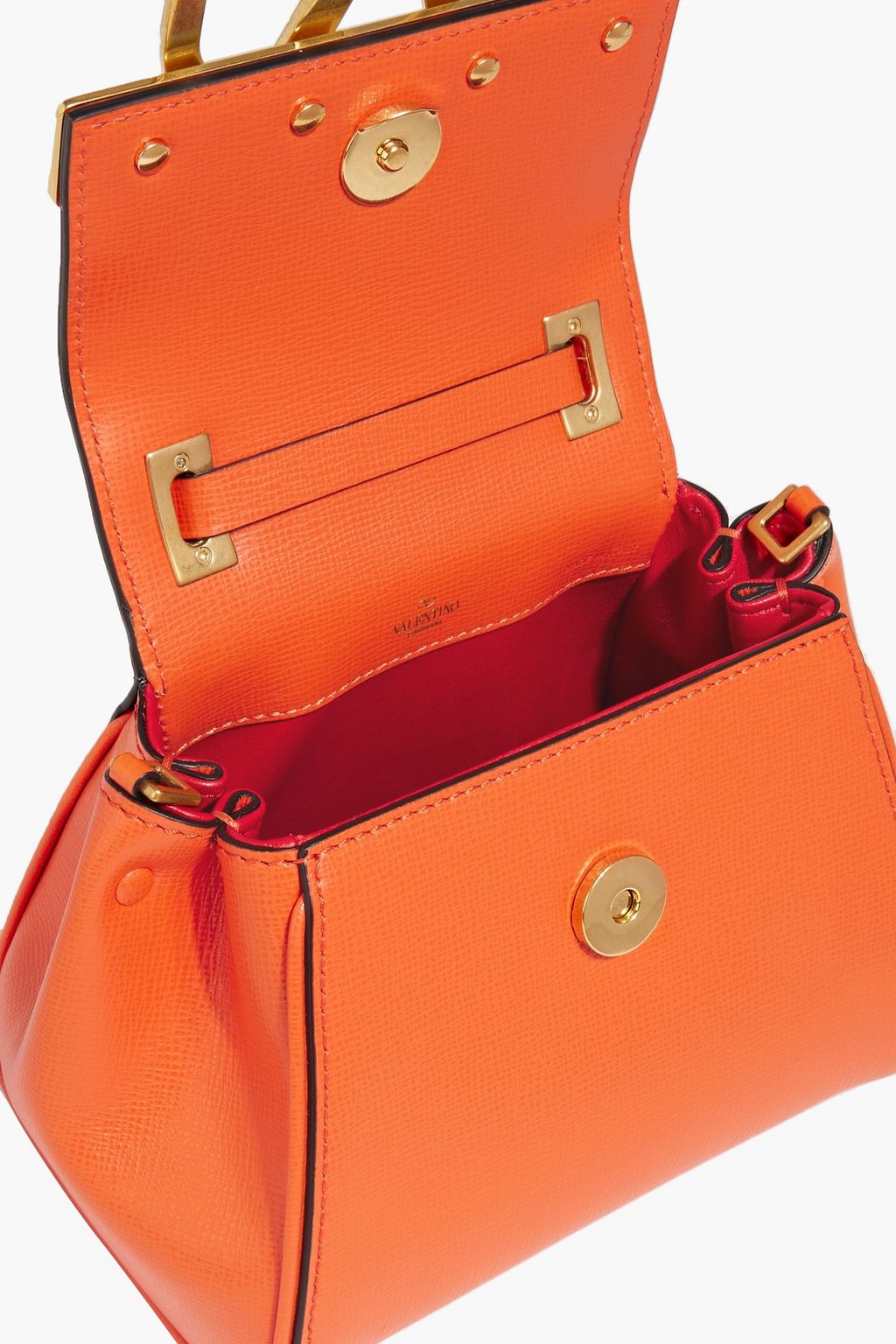 VALENTINO GARAVANI VLOGO textured-leather cross-body bag
