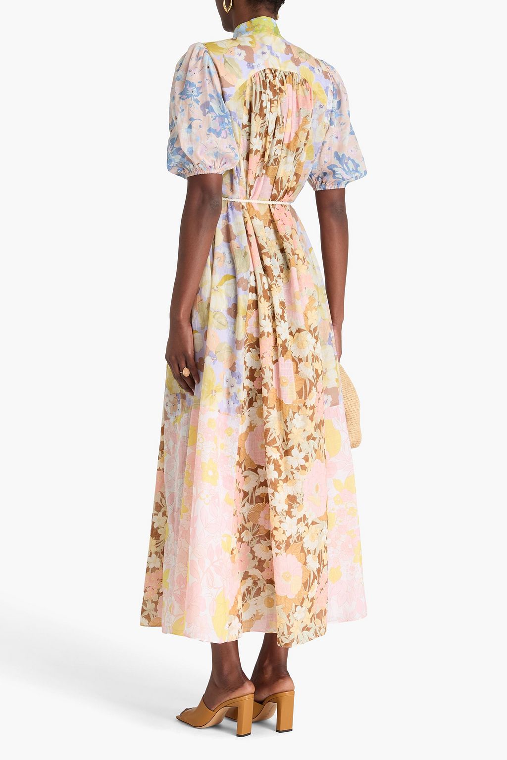 ZIMMERMANN Maxikleid aus Baumwolle mit Blumenprint