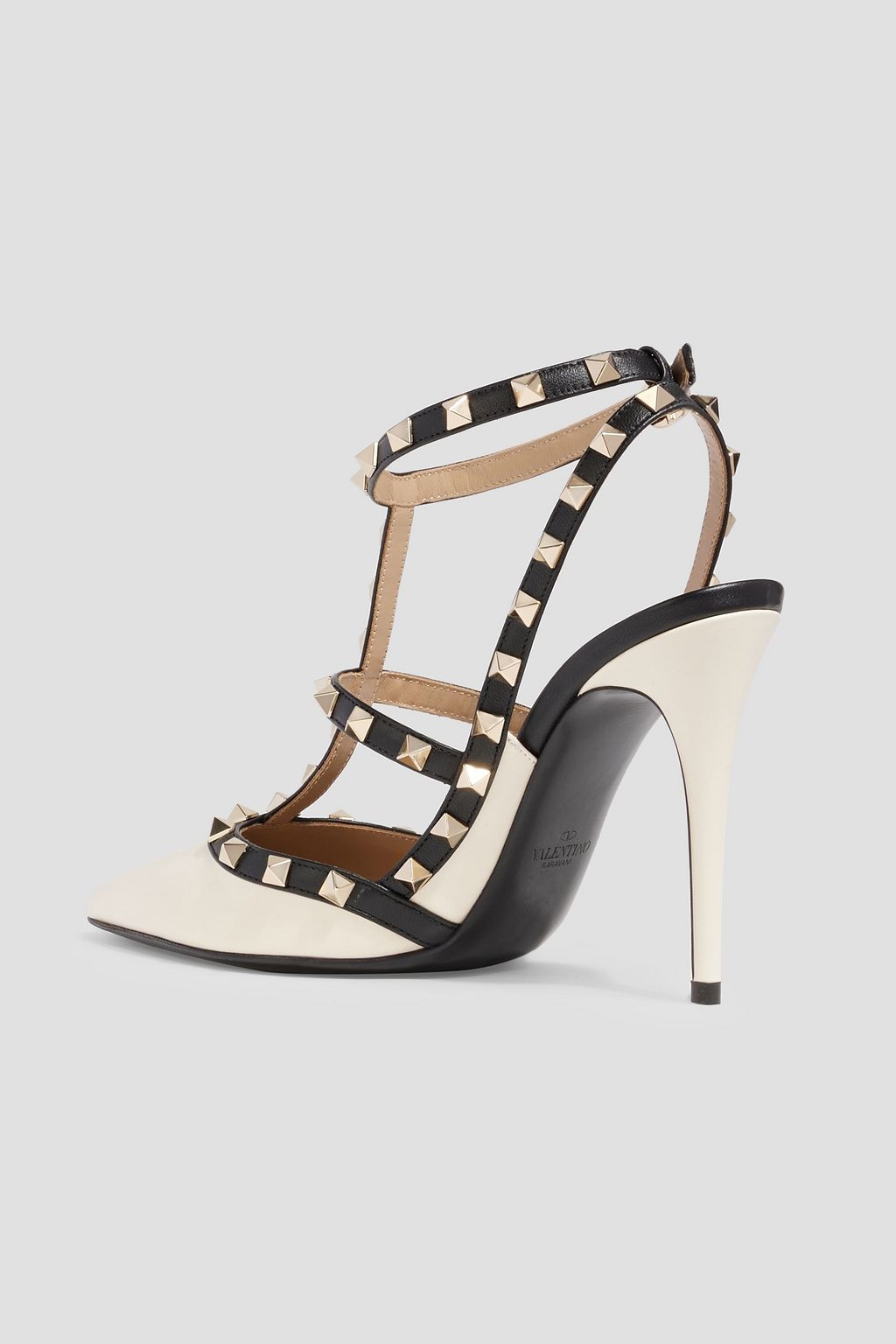 VALENTINO GARAVANI Rockstud two-tone leather pumps