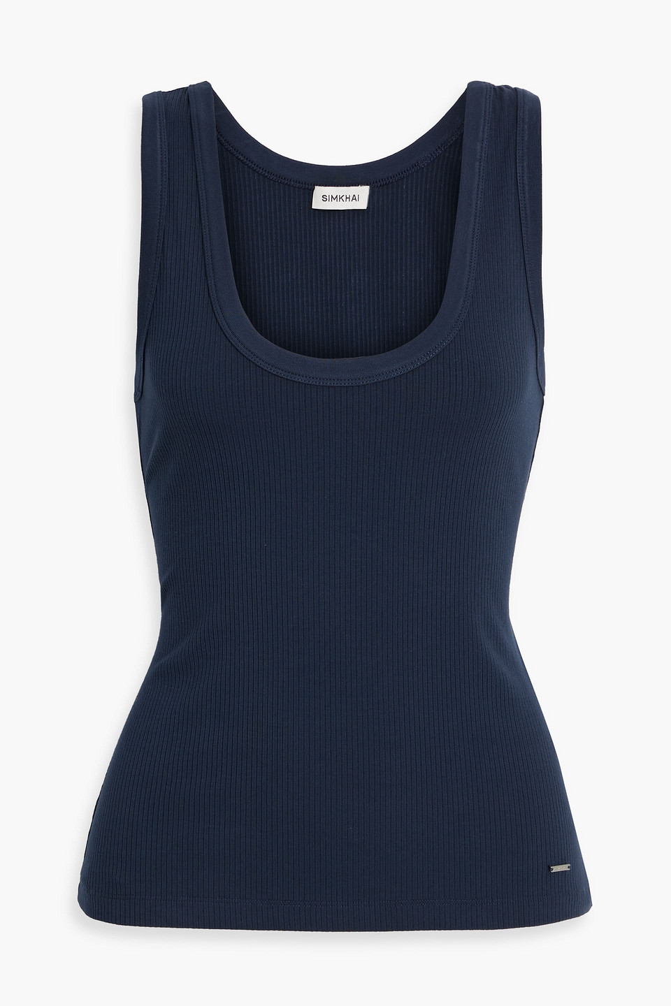 Simkhai Abena Ribbed Jersey Tank In Navy