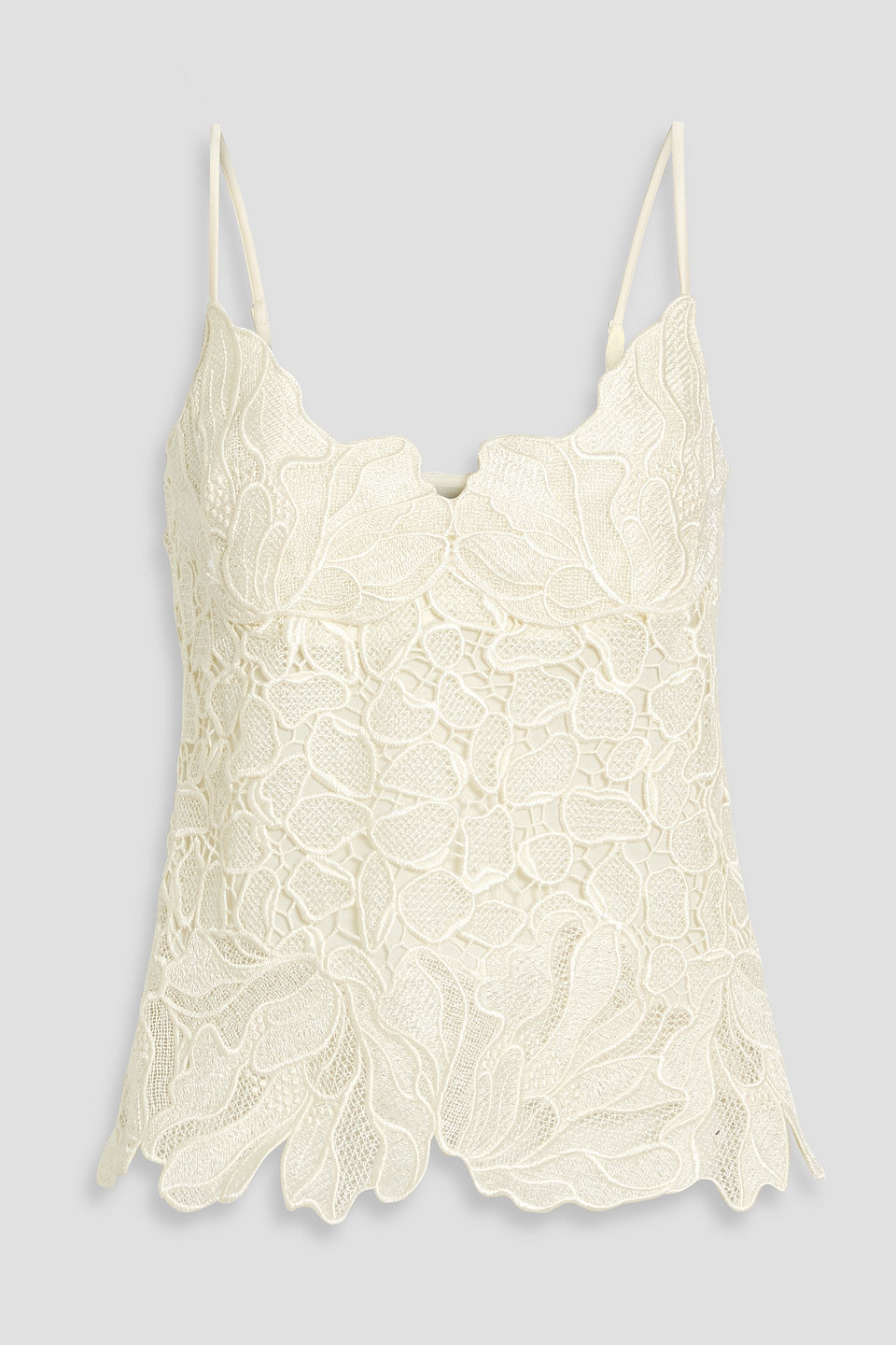 Simkhai Eliana Guipure Lace Camisole In Ivory