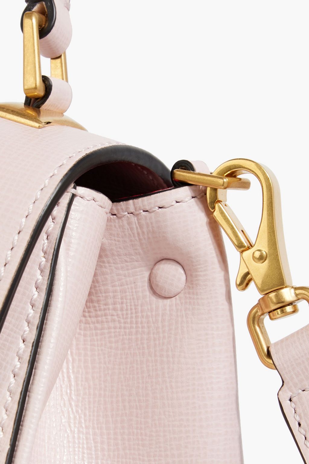 VALENTINO GARAVANI Rockstud Alcove textured-leather tote