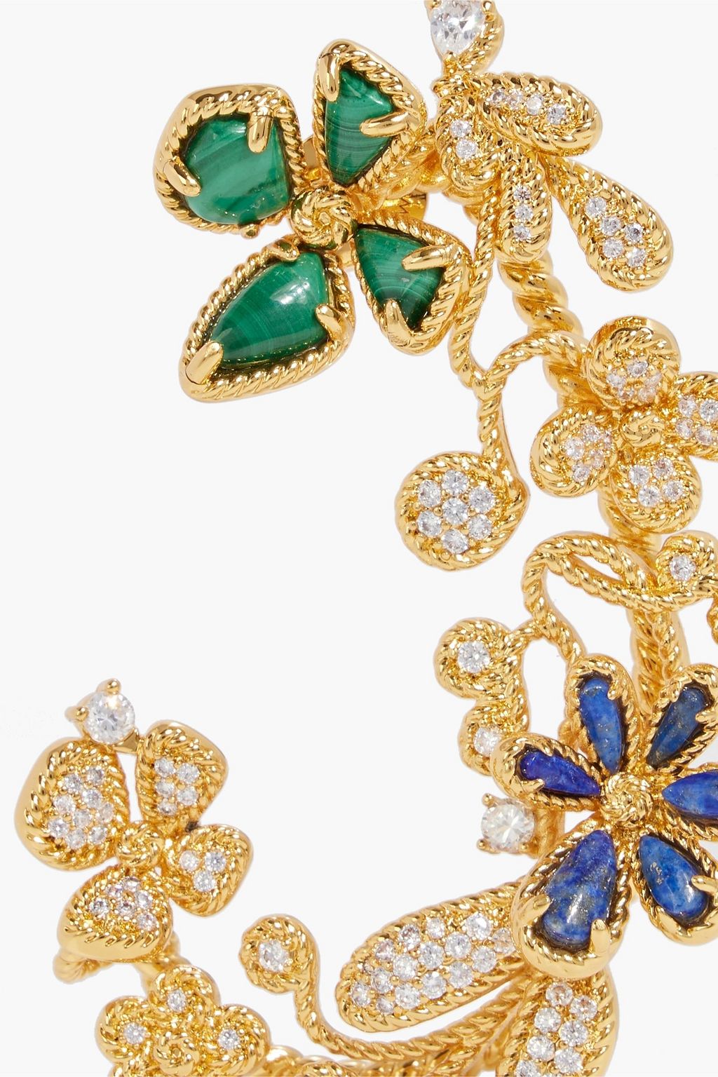 ZIMMERMANN Gold-tone, crystal and stone ear cuff