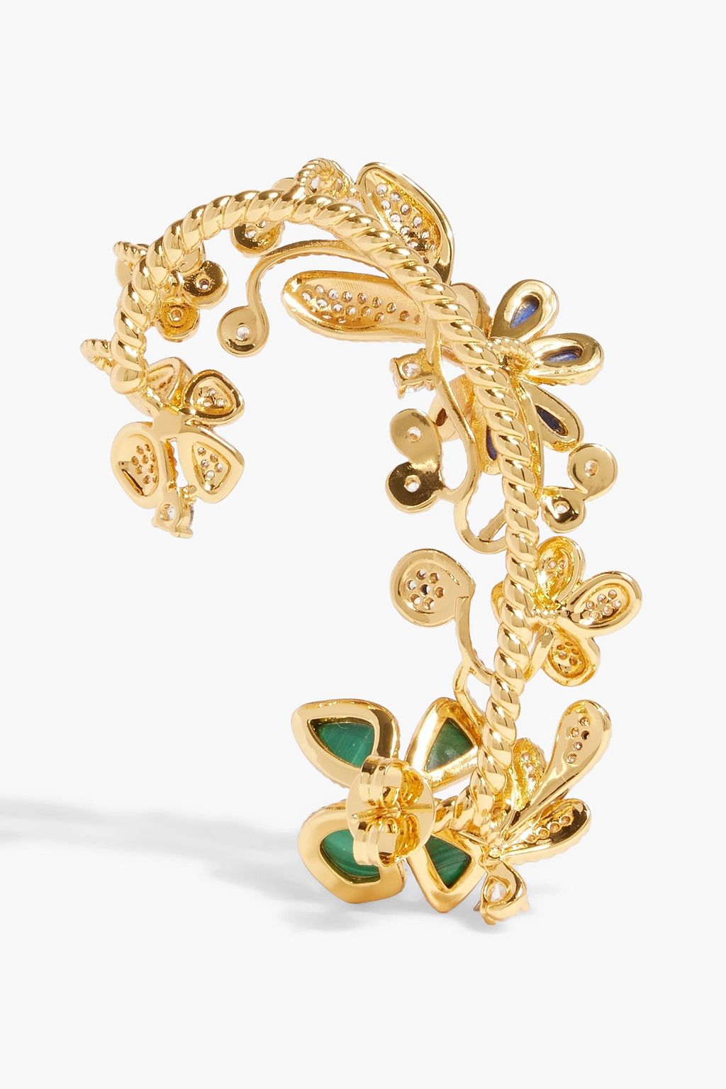 ZIMMERMANN Gold-tone, crystal and stone ear cuff