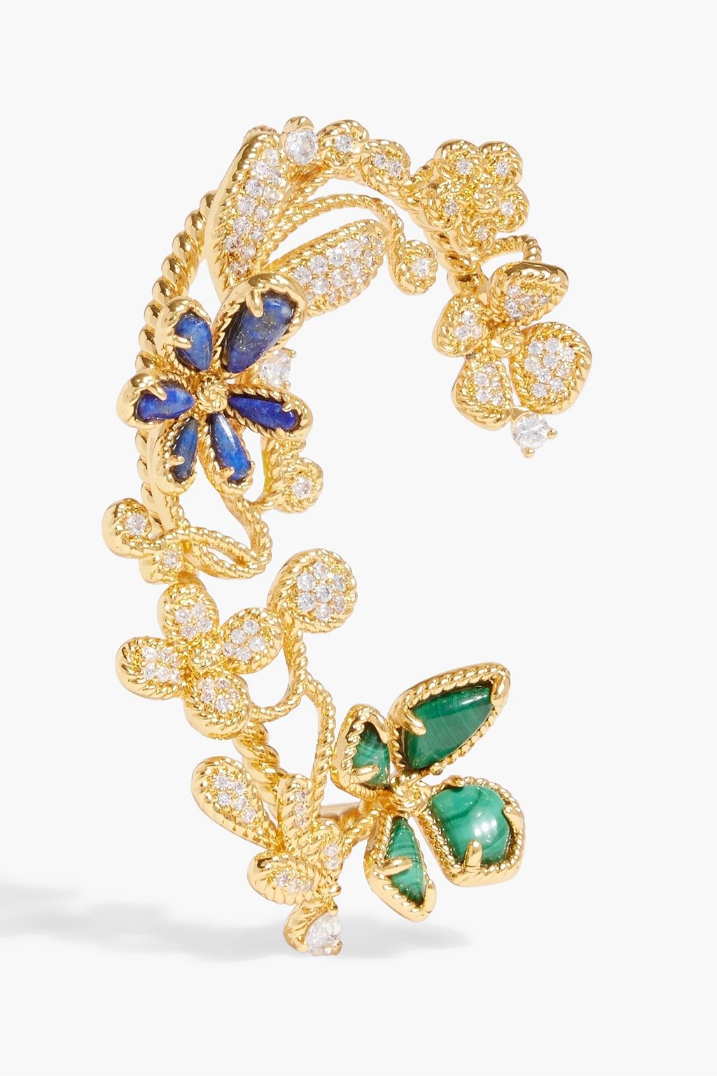 ZIMMERMANN Gold-tone, crystal and stone ear cuff