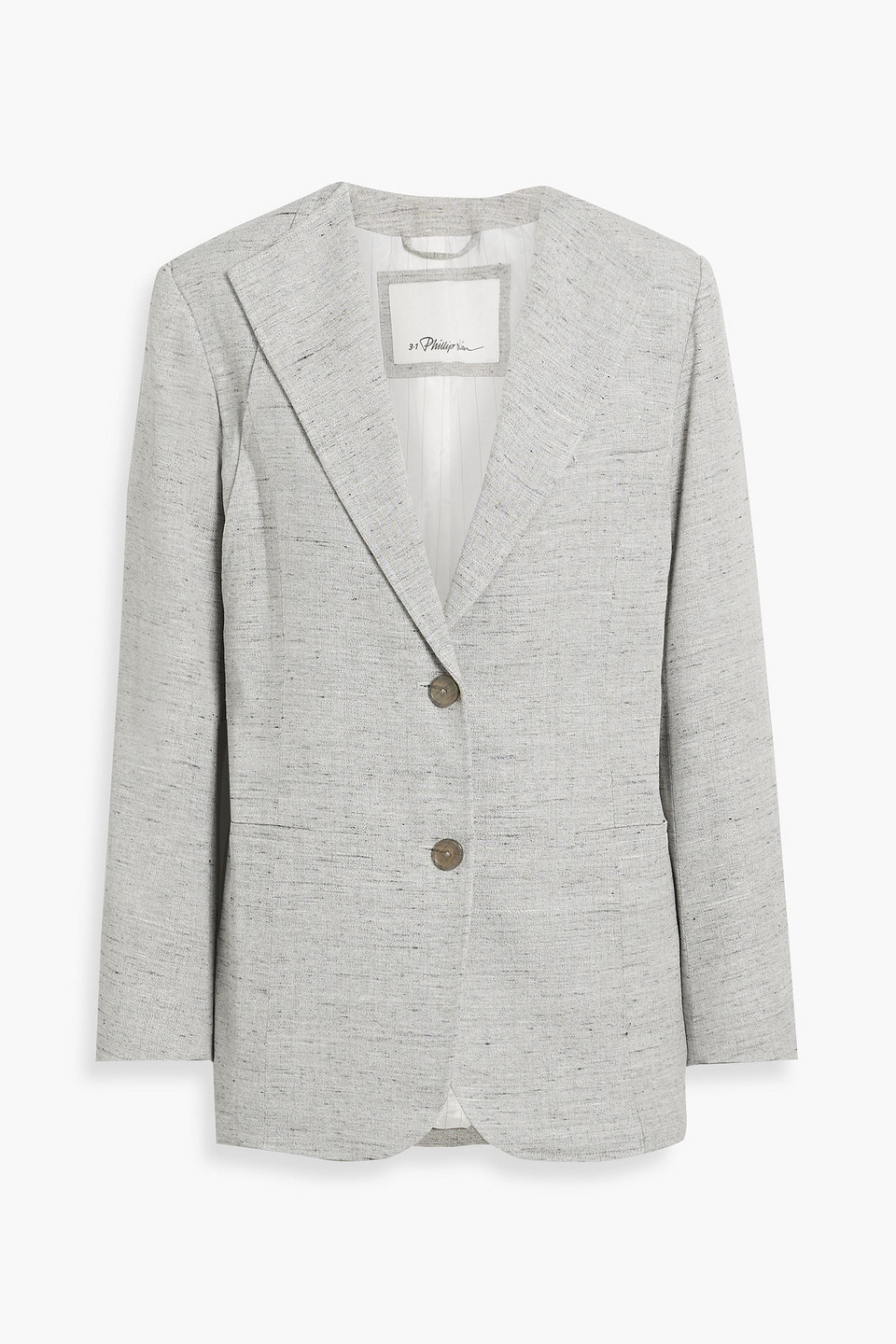 3.1 Phillip Lim Slub Woven Blazer In Gray