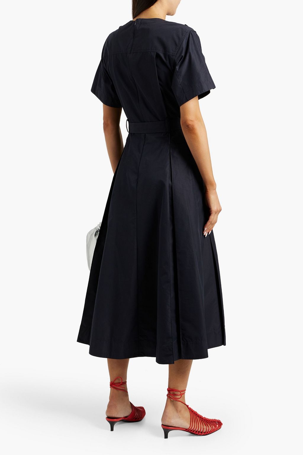 3.1 PHILLIP LIM Belted cotton-blend poplin midi dress