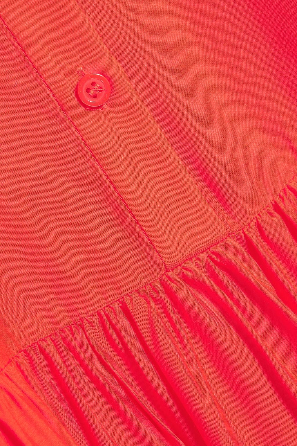 SIMKHAI Livie tiered crepe de chine mini dress