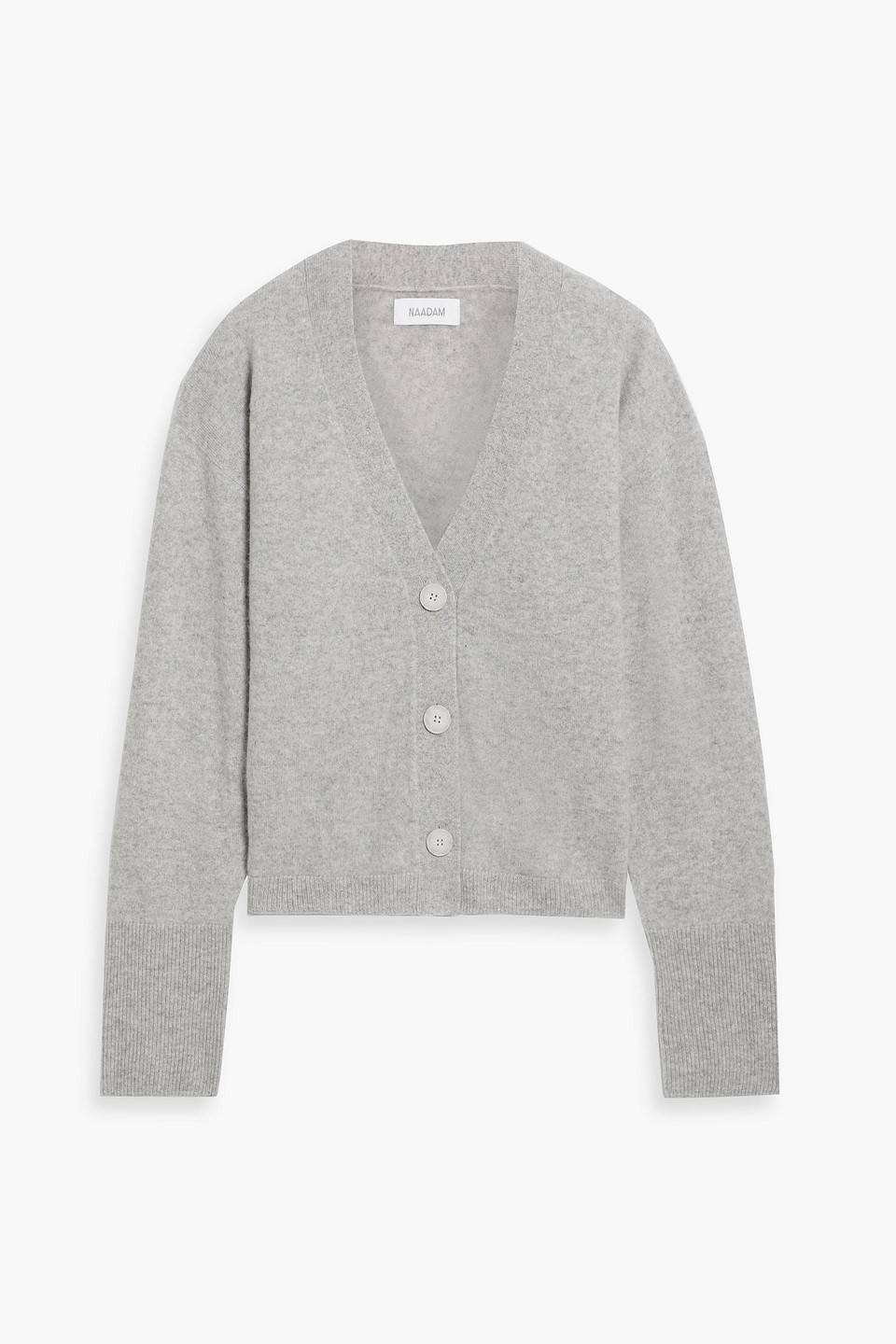 Mélange cashmere cardigan