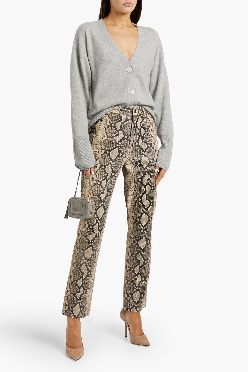 NAADAM Mélange cashmere cardigan