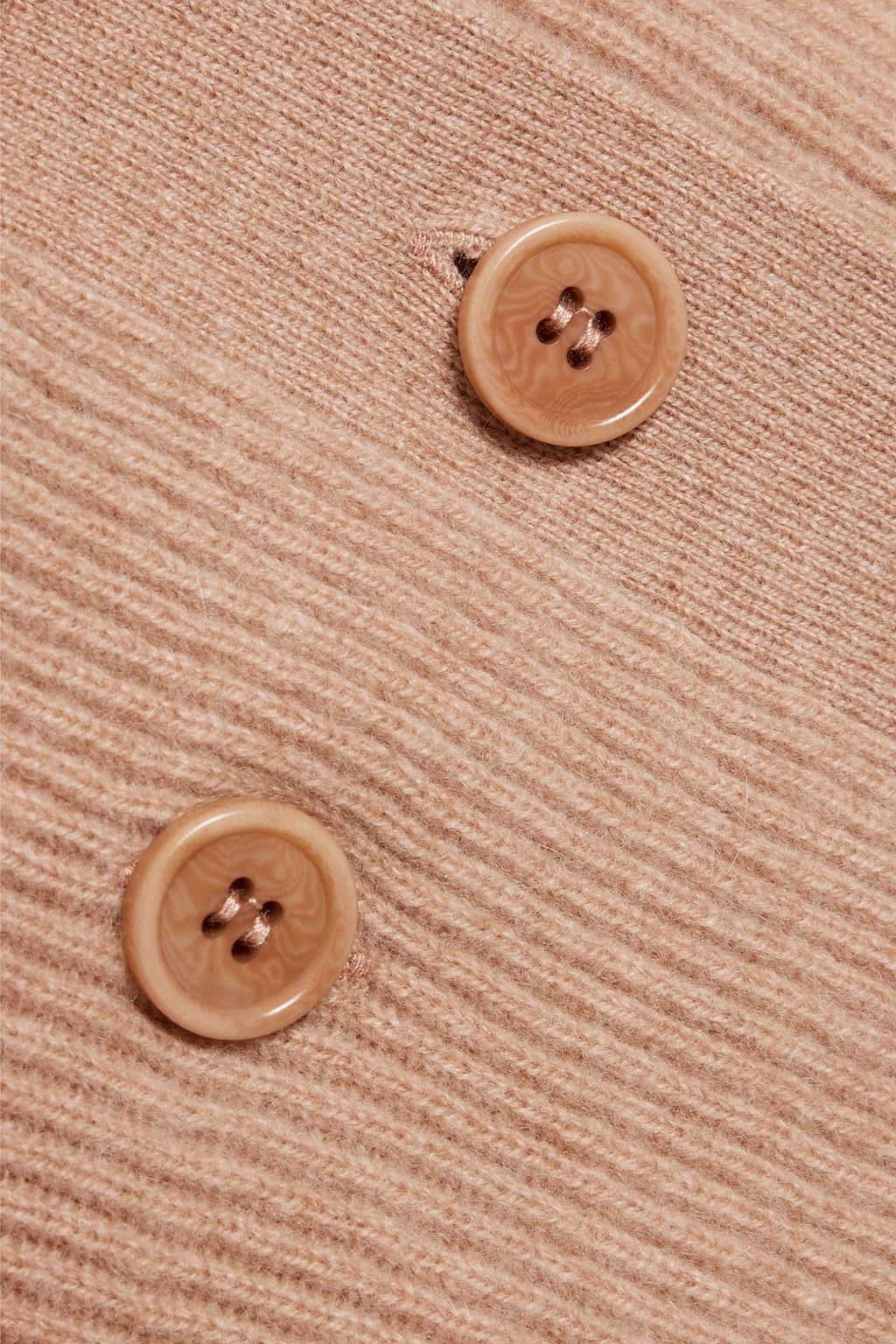 NAADAM Double-breasted ribbed cashmere cardigan