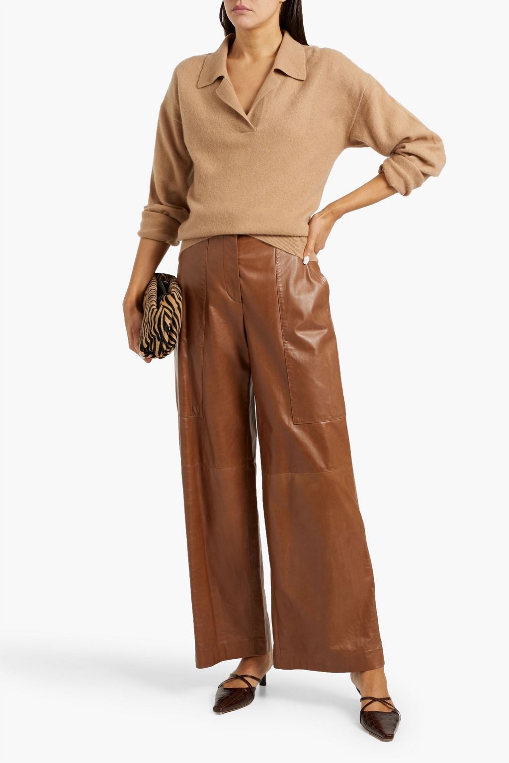 NAADAM Cashmere polo sweater