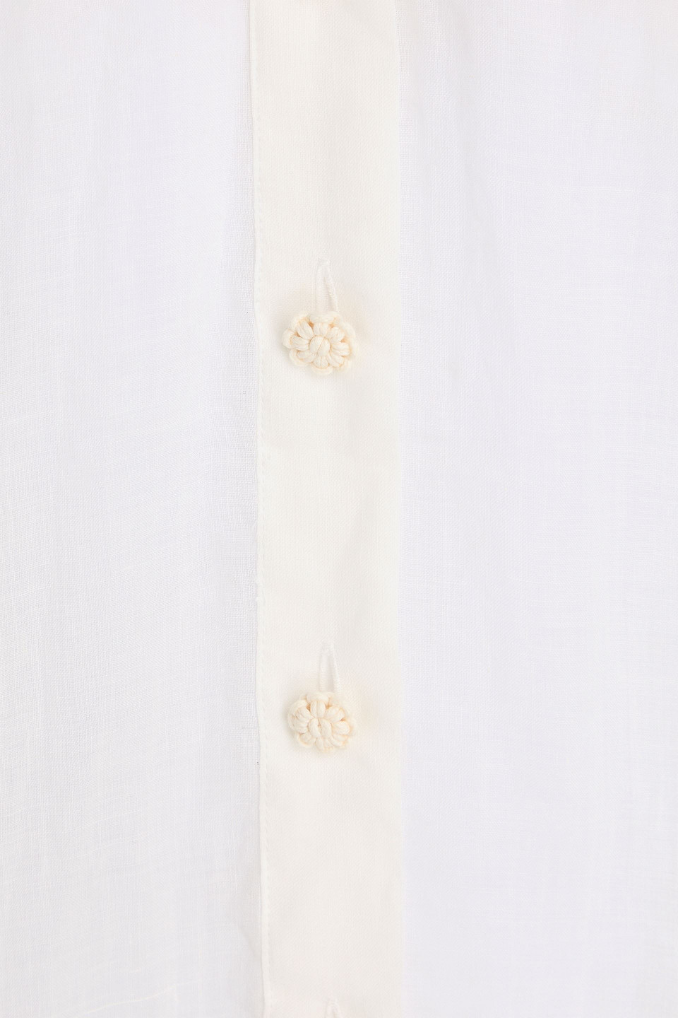 Zimmermann ‘jeannie' Butterfly Embroidery Linen Blouse In White