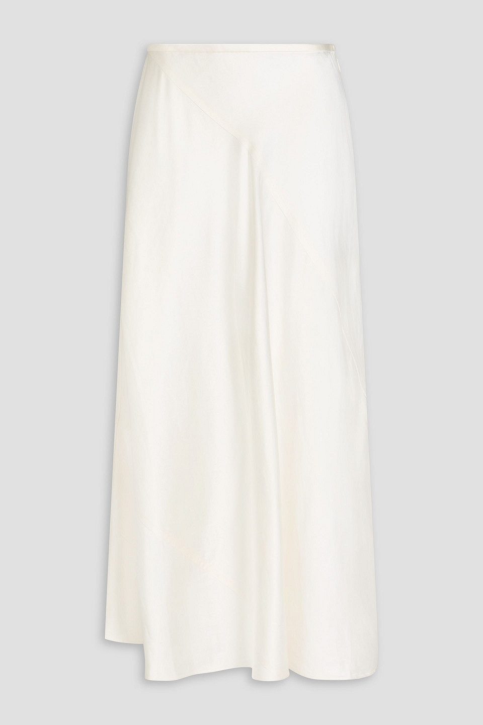 Zimmermann Flared Shantung Maxi Skirt In Ivory
