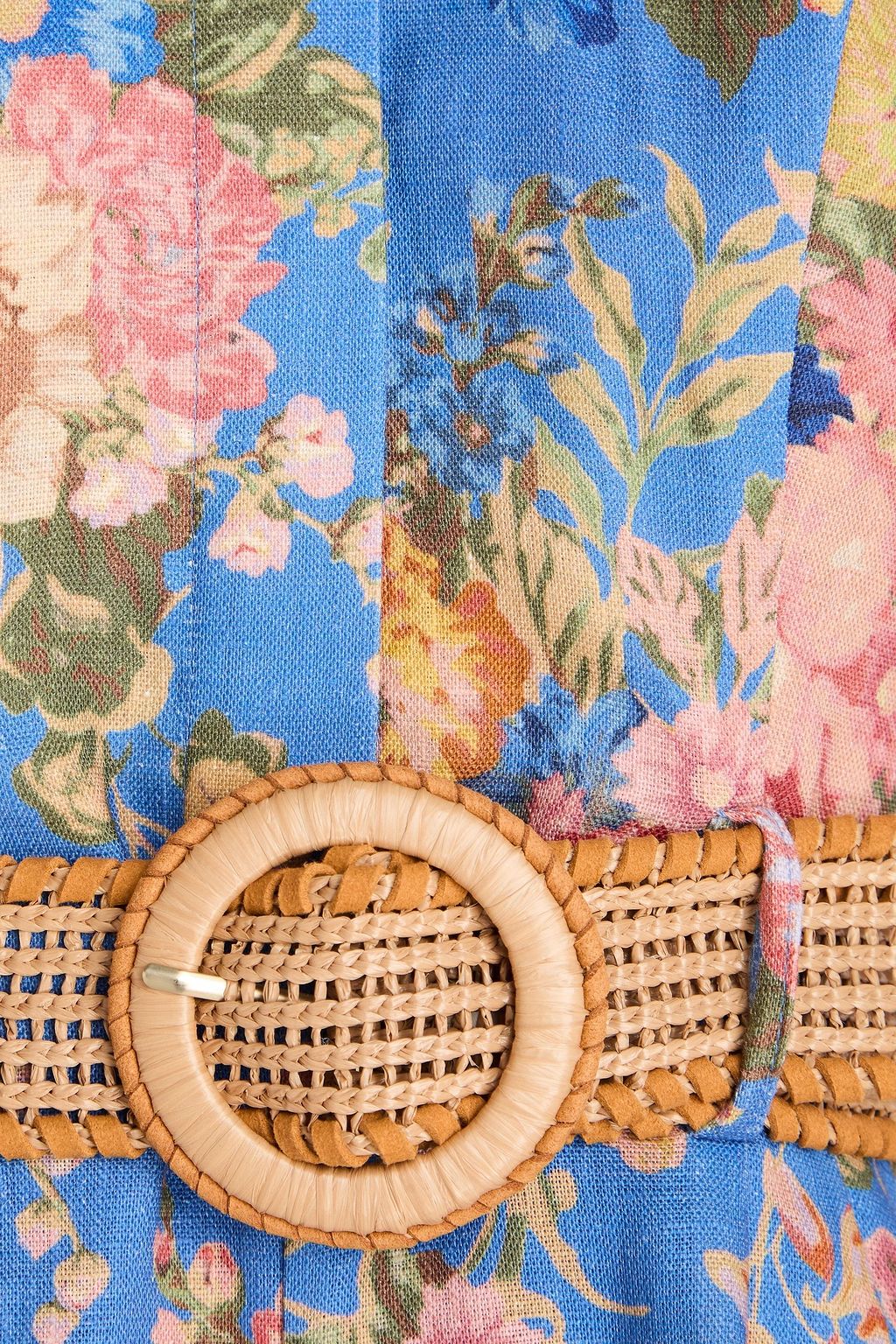 ZIMMERMANN August linen halterneck playsuit