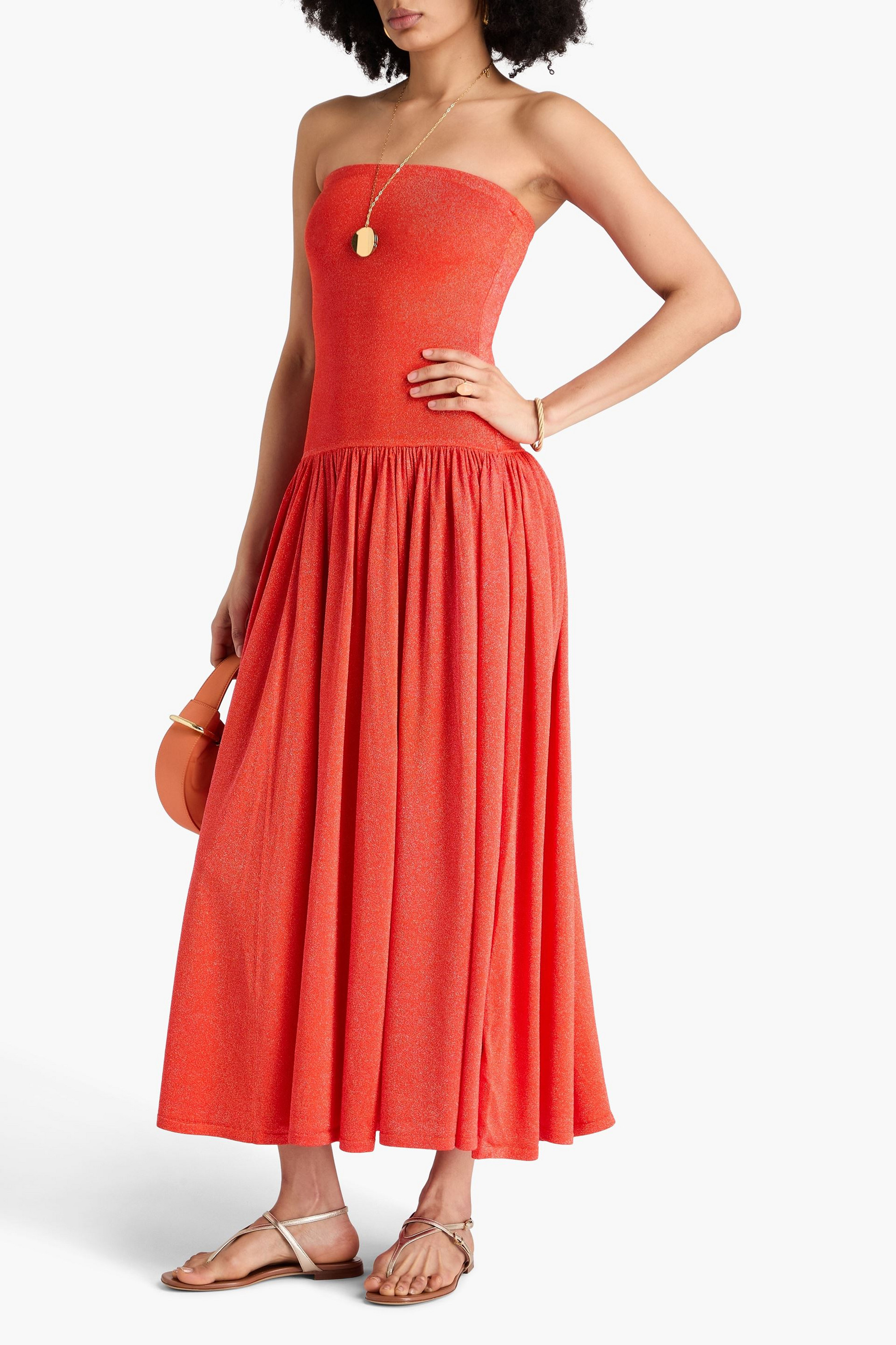 chinese dress ladies Sydni Strapless Knit Maxi Dress main image 0