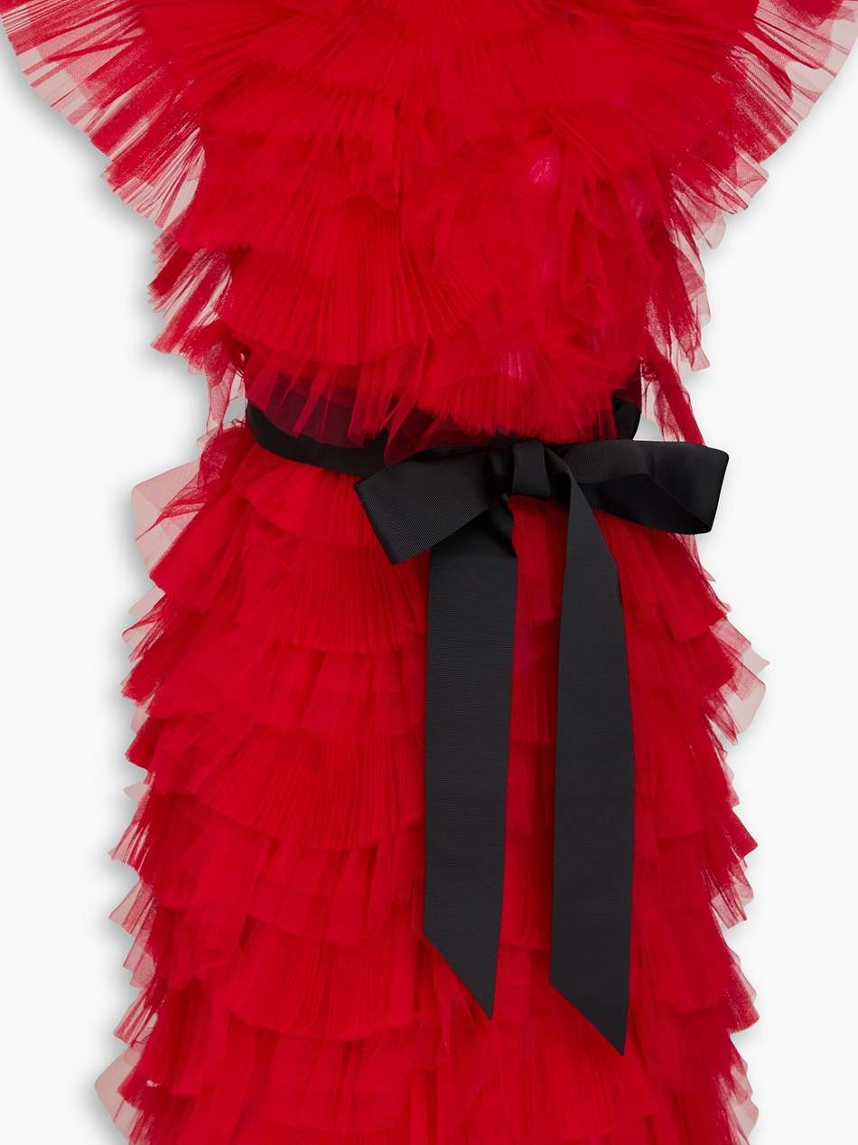 gianna tired tulle mini dress