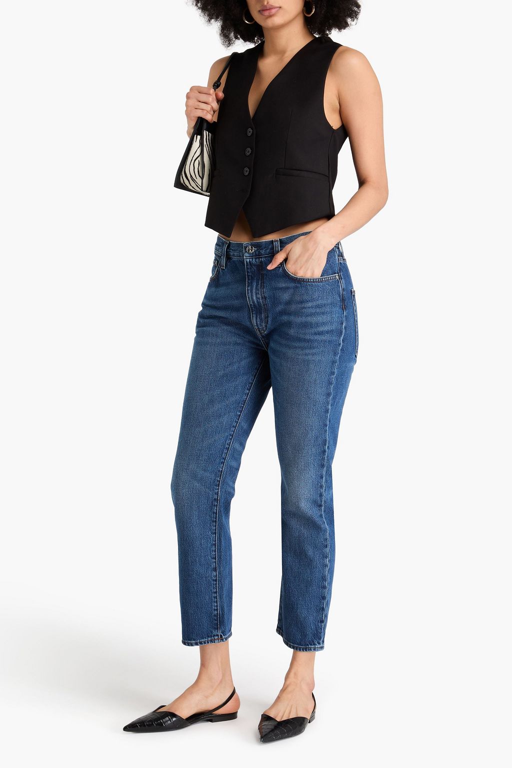 TOTEME High-rise straight-leg jeans