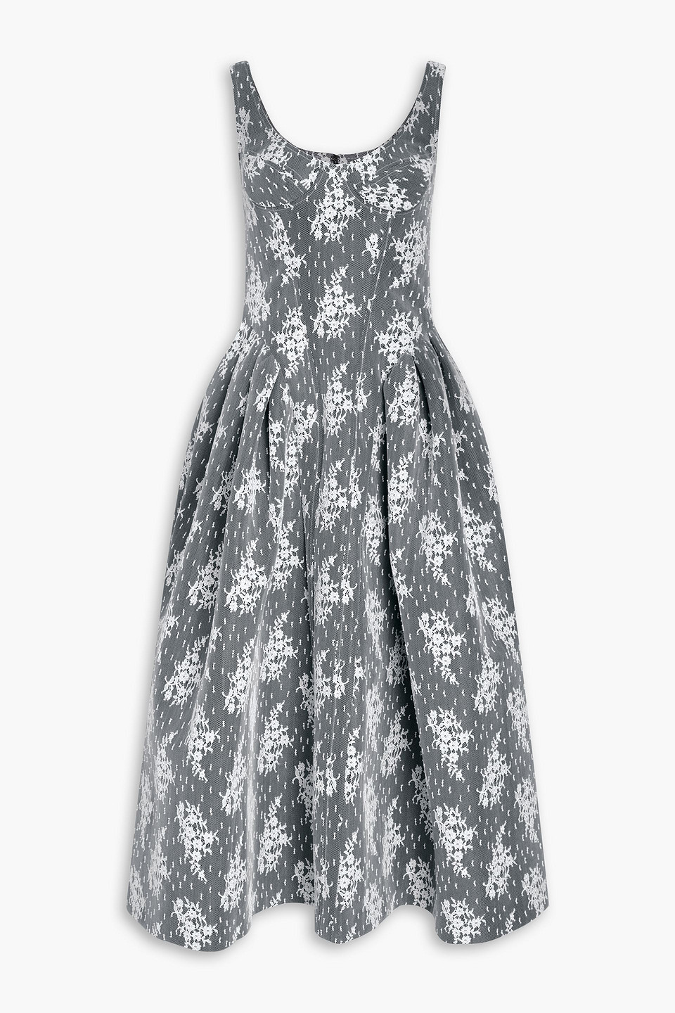 HUISHAN ZHANG FRANCINE LACE MIDI DRESS