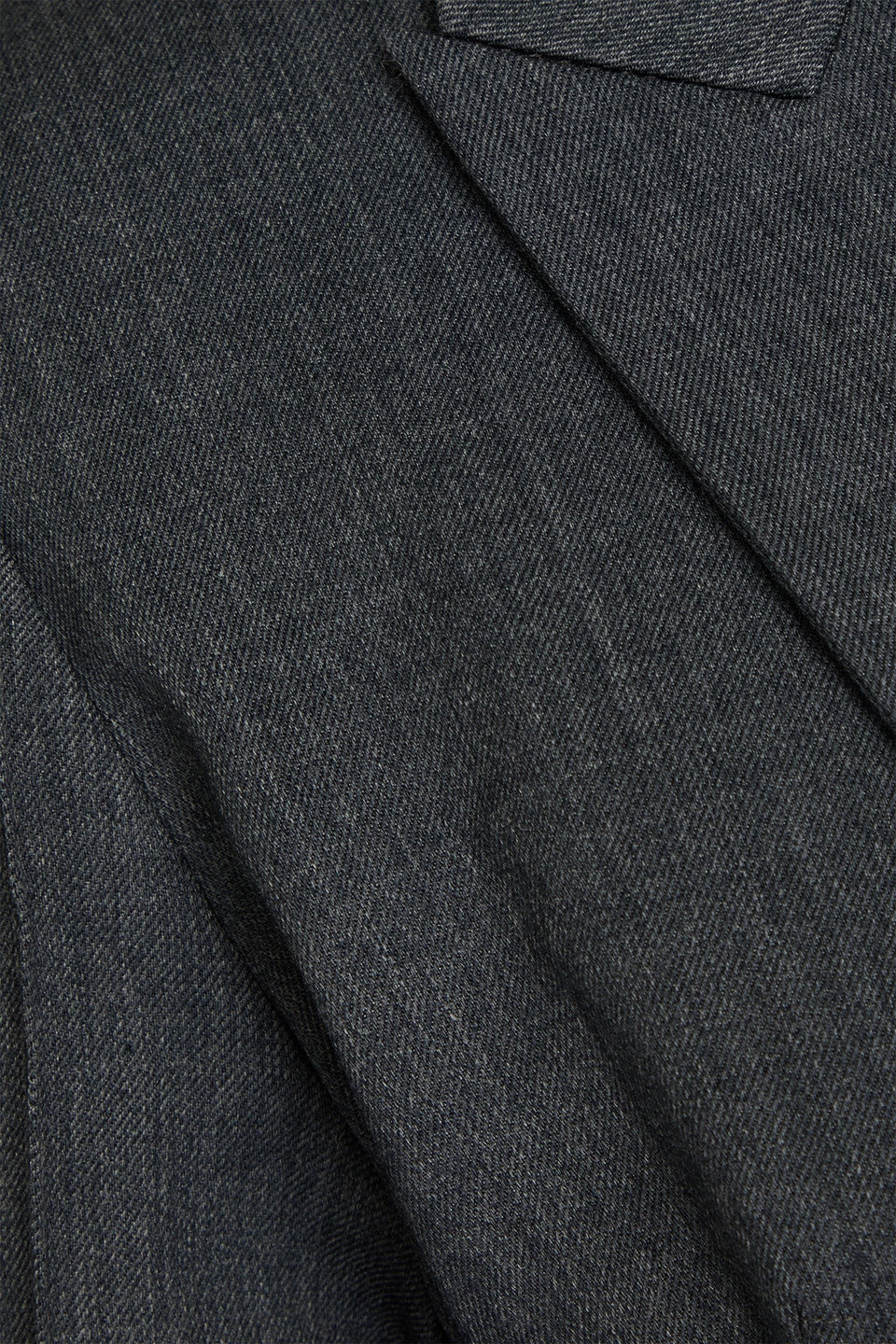 Huishan Zhang Lucas Wool-blend Twill Blazer In Anthracite