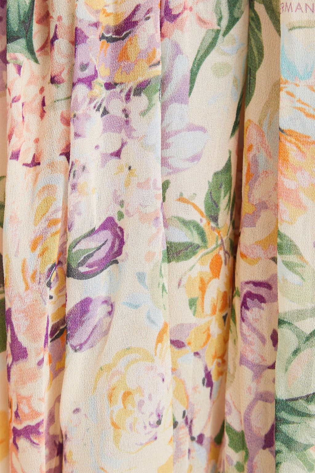ZIMMERMANN Bead-embellished floral-print georgette maxi dress