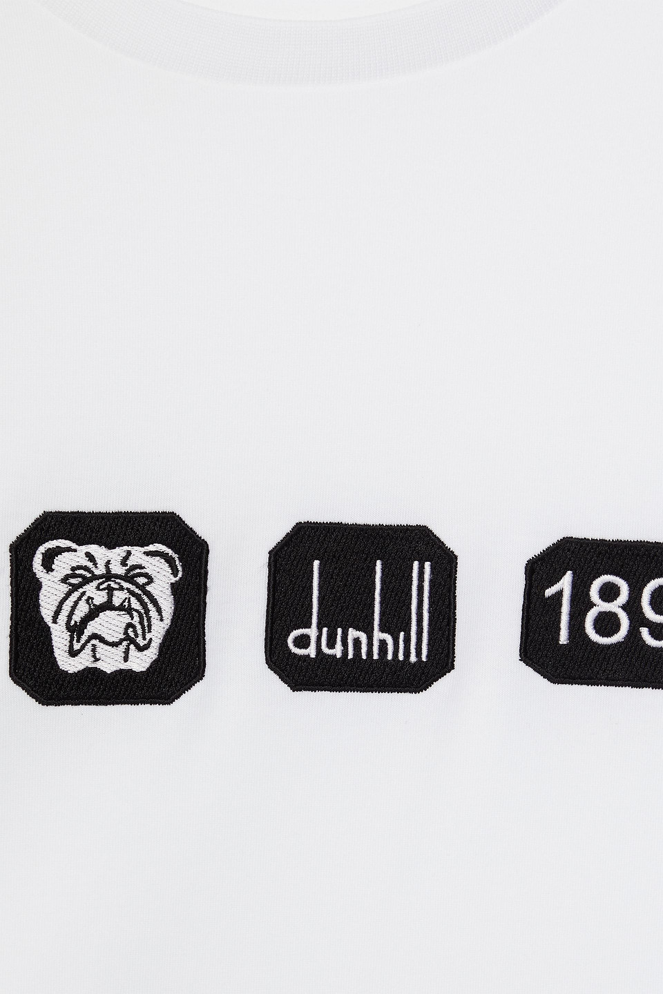 DUNHILL EMBROIDERED COTTON-JERSEY T-SHIRT