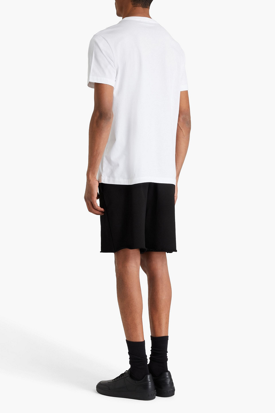 DUNHILL EMBROIDERED COTTON-JERSEY T-SHIRT