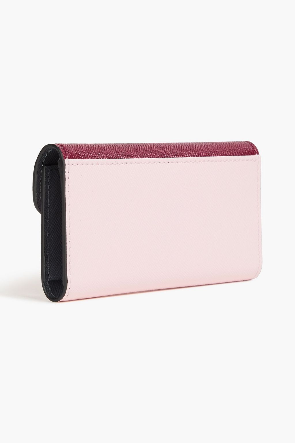 MARNI Schlüsselanhänger aus strukturiertem Leder in Colour-Block-Optik